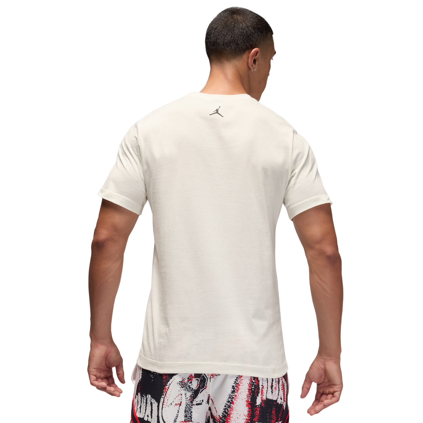 Jordan Dri-FIT Sport Graphic Short Sleeve Crew - Men's - Sail/Black