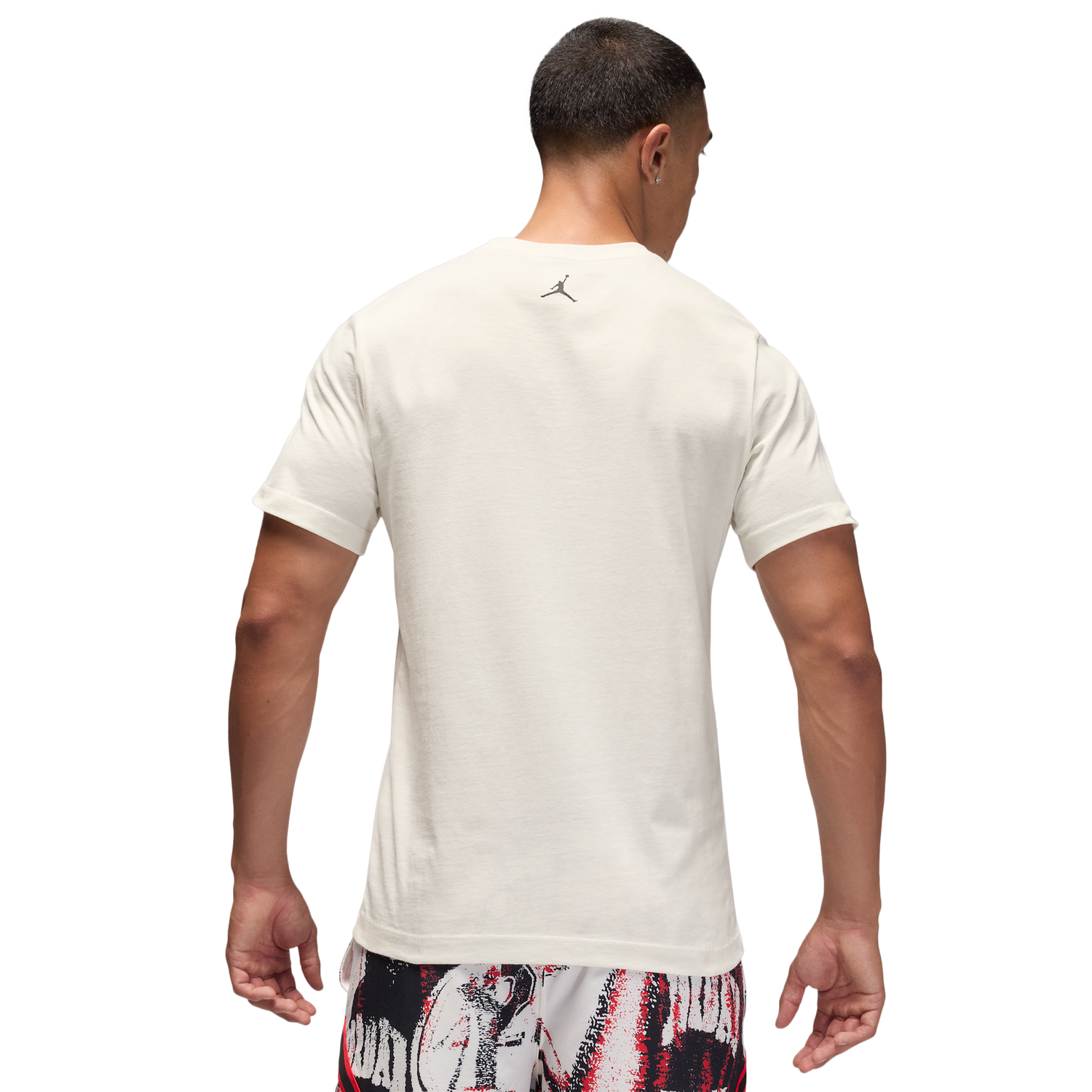 Jordan Dri-FIT Sport Graphic Short Sleeve Crew - Men's - Sail/Black