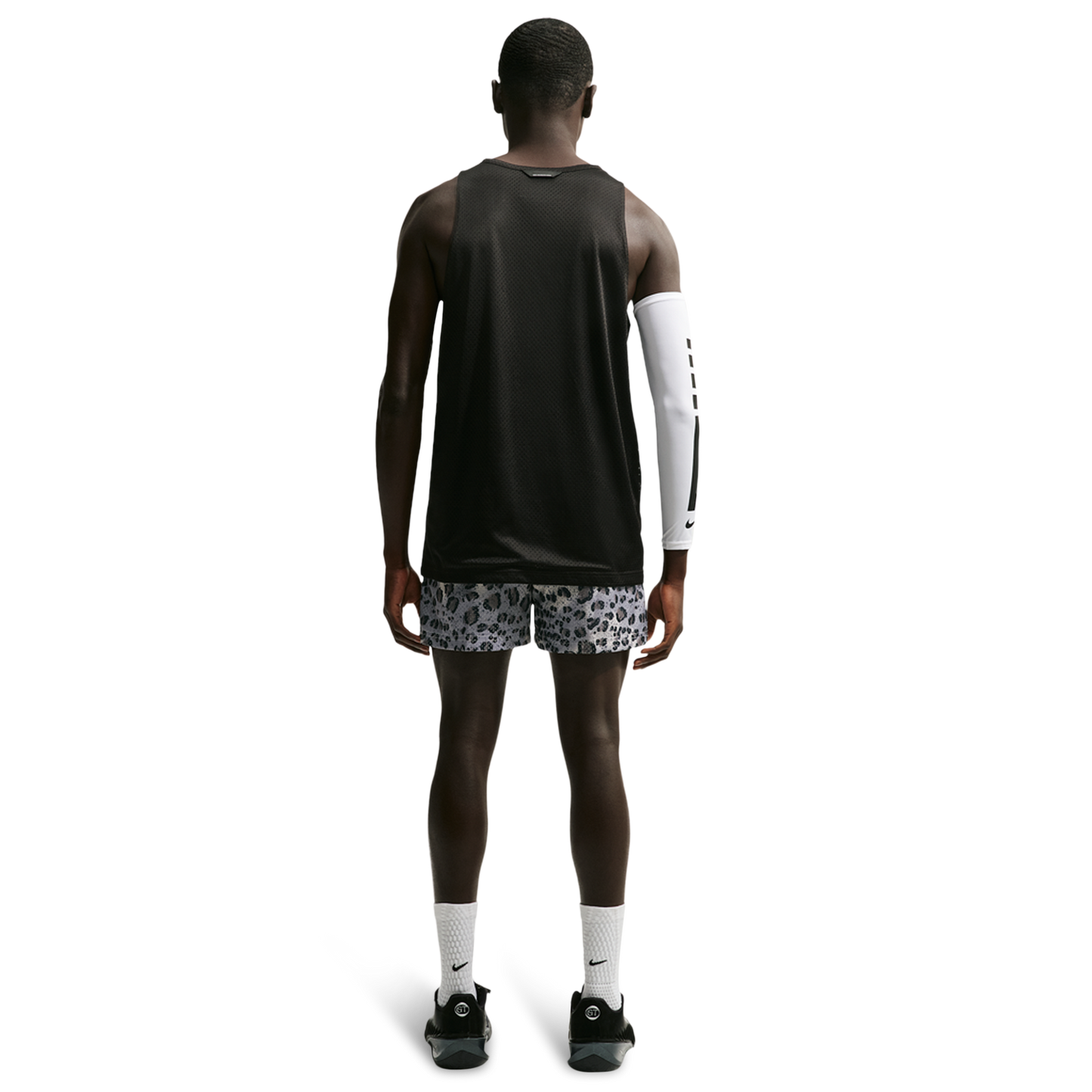Nike Leopard Dri-FIT SI PRC Mesh 5 Inch Shorts - Men's - Vast Grey/Vast Grey/Pale Ivory