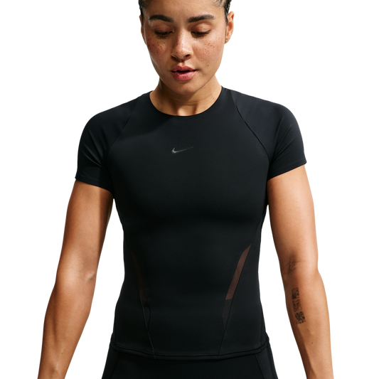 Nike Dri-FIT Universal SS Mesh Top - Women's - Anthracite/Black/Dk Smoke Grey