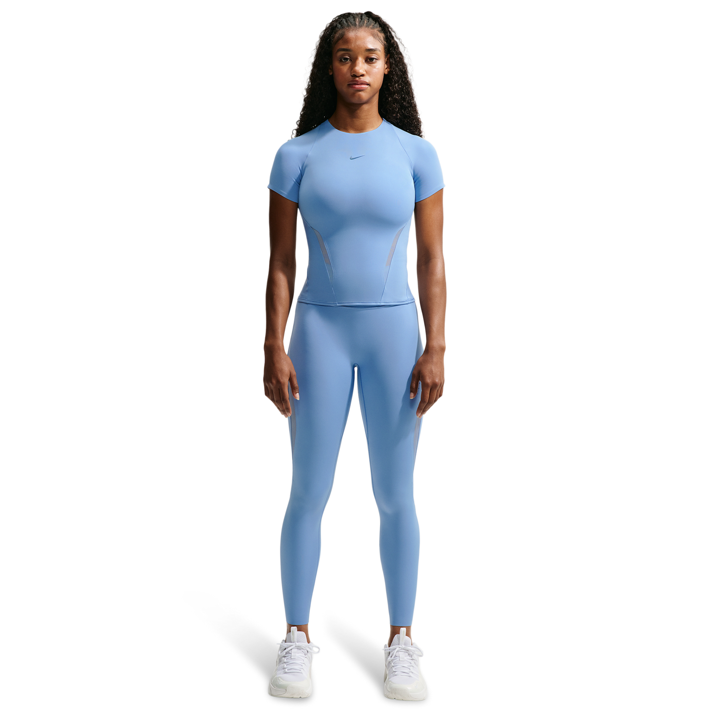 Nike Dri-FIT Universal SS Mesh Top - Women's - Work Blue/Chambray/New Slate
