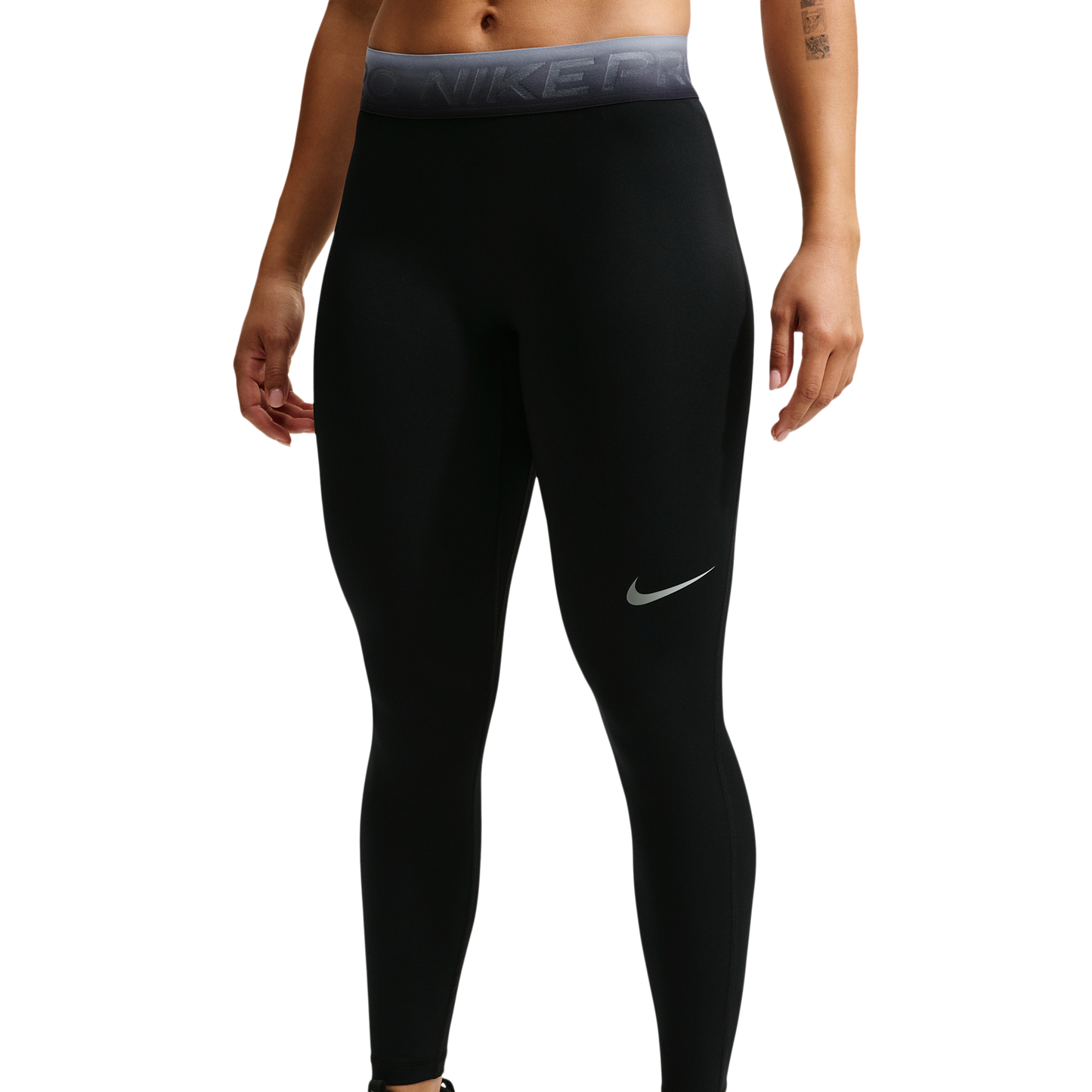 Nike Pro Dri-FIT Mid-Rise 7/8 Tight TT Gradient - Women's - Ghost/Black