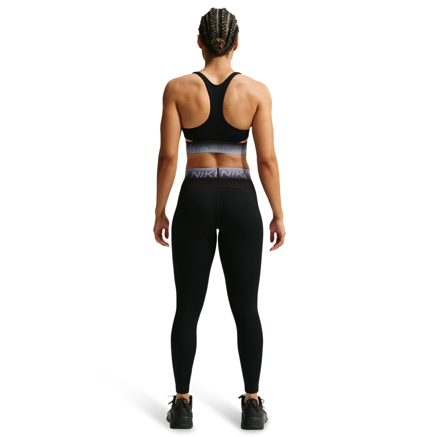 Nike Pro Dri-FIT Mid-Rise 7/8 Tight TT Gradient - Women's - Ghost/Black