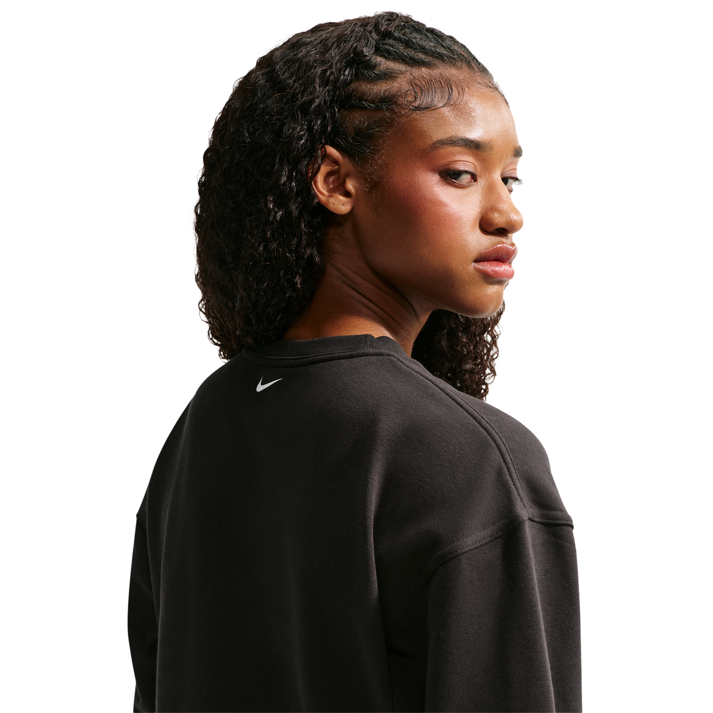 Nike Pro Dri-FIT Crew Fleece TT Gradient - Women's - Black/White