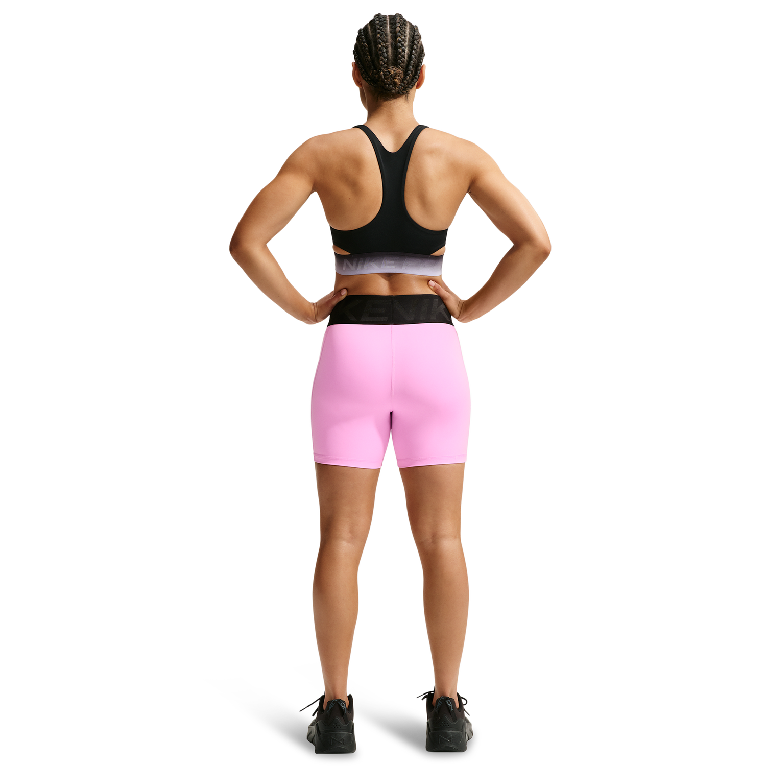 Nike Pro Dri-FIT Sculpt 5In Short - Women's - Black/Pink Rise/Black