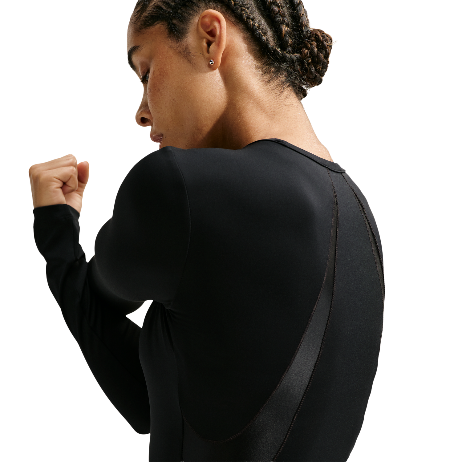 Nike Pro Sculpt LS Top - Women's - Black/Black