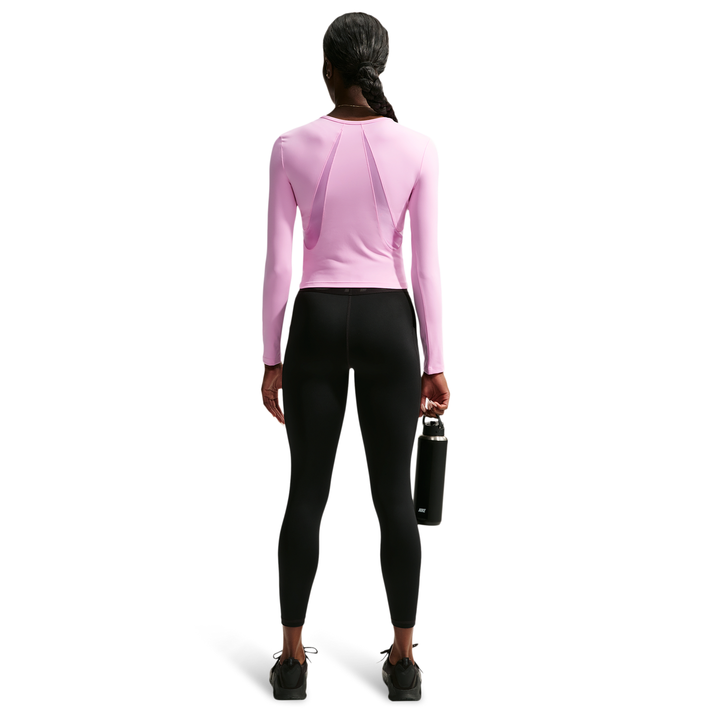 Nike Pro Sculpt LS Top - Women's - Pink Rise/Black