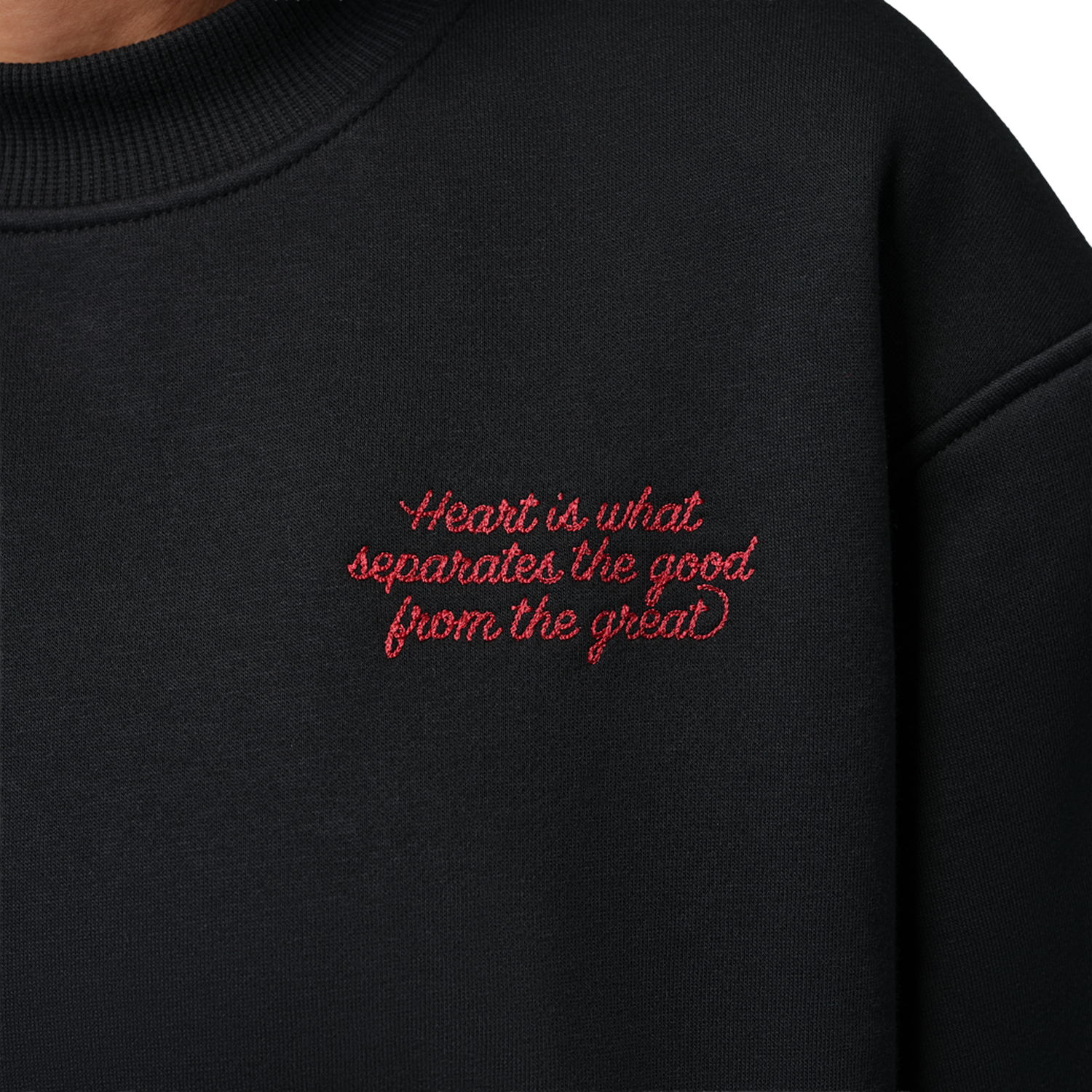 Jordan Brooklyn Fleece FT Crop Crew GFX - Women's - Black/Gym Red
