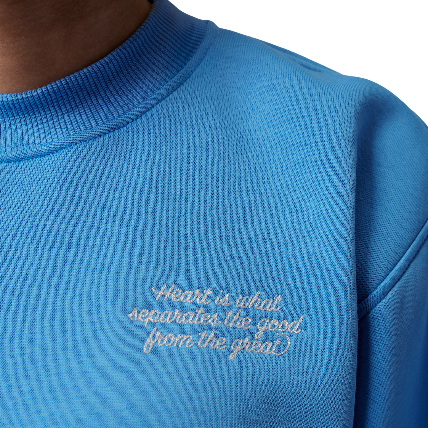 Jordan Brooklyn Fleece FT Crop Crew GFX - Women's - Blue Beyond/Sail