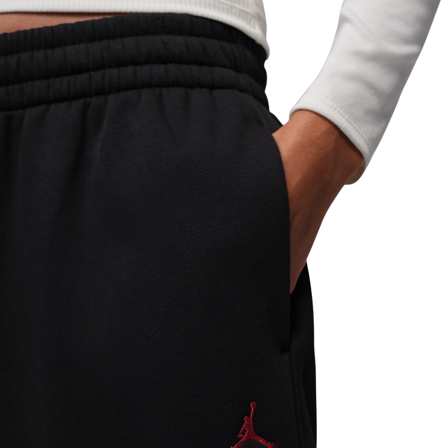 Jordan Brooklyn Fleece FT WL Pant GFX - Women's - Gym Red/Black