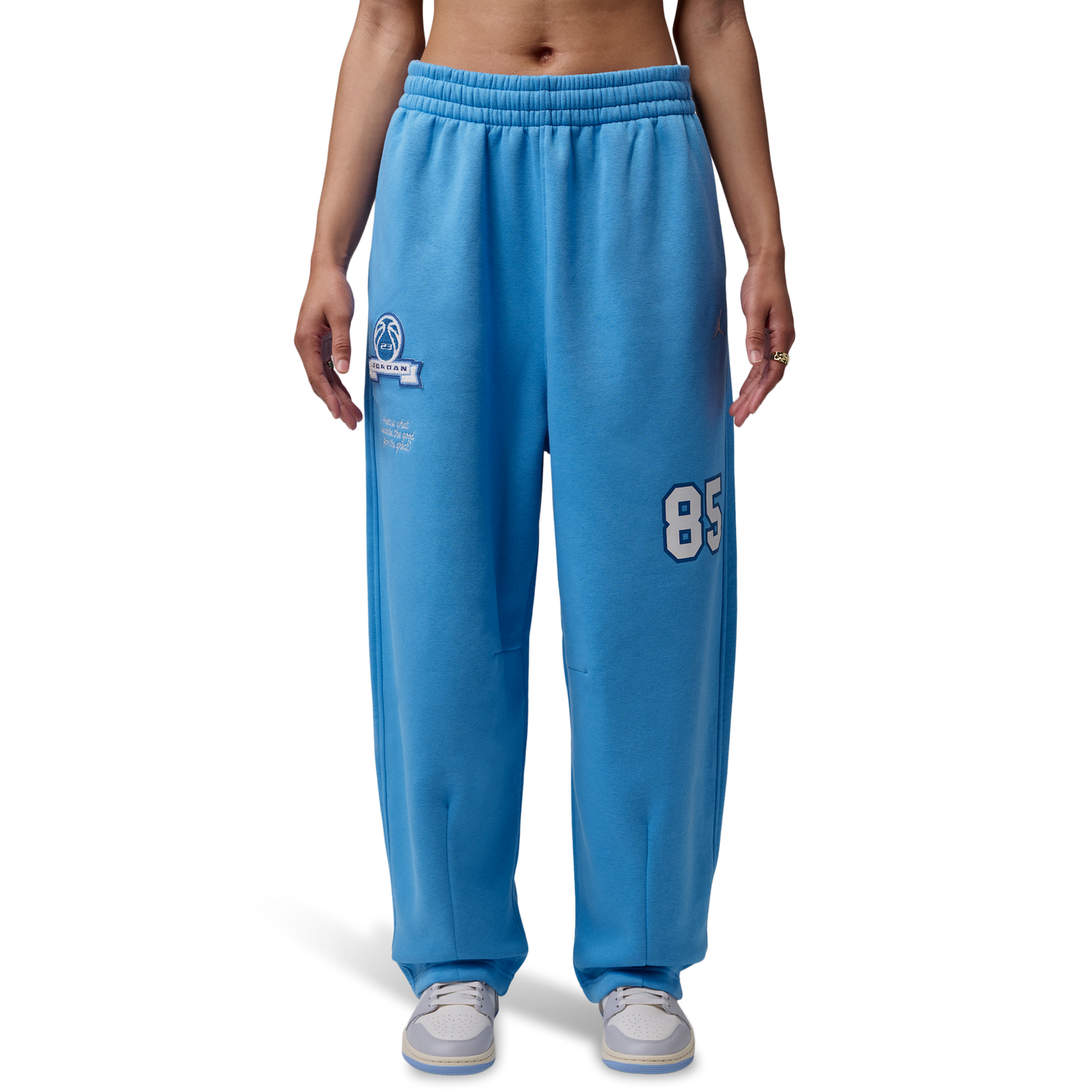 Jordan Brooklyn Fleece FT WL Pant GFX - Women's - Sail/Blue Beyond