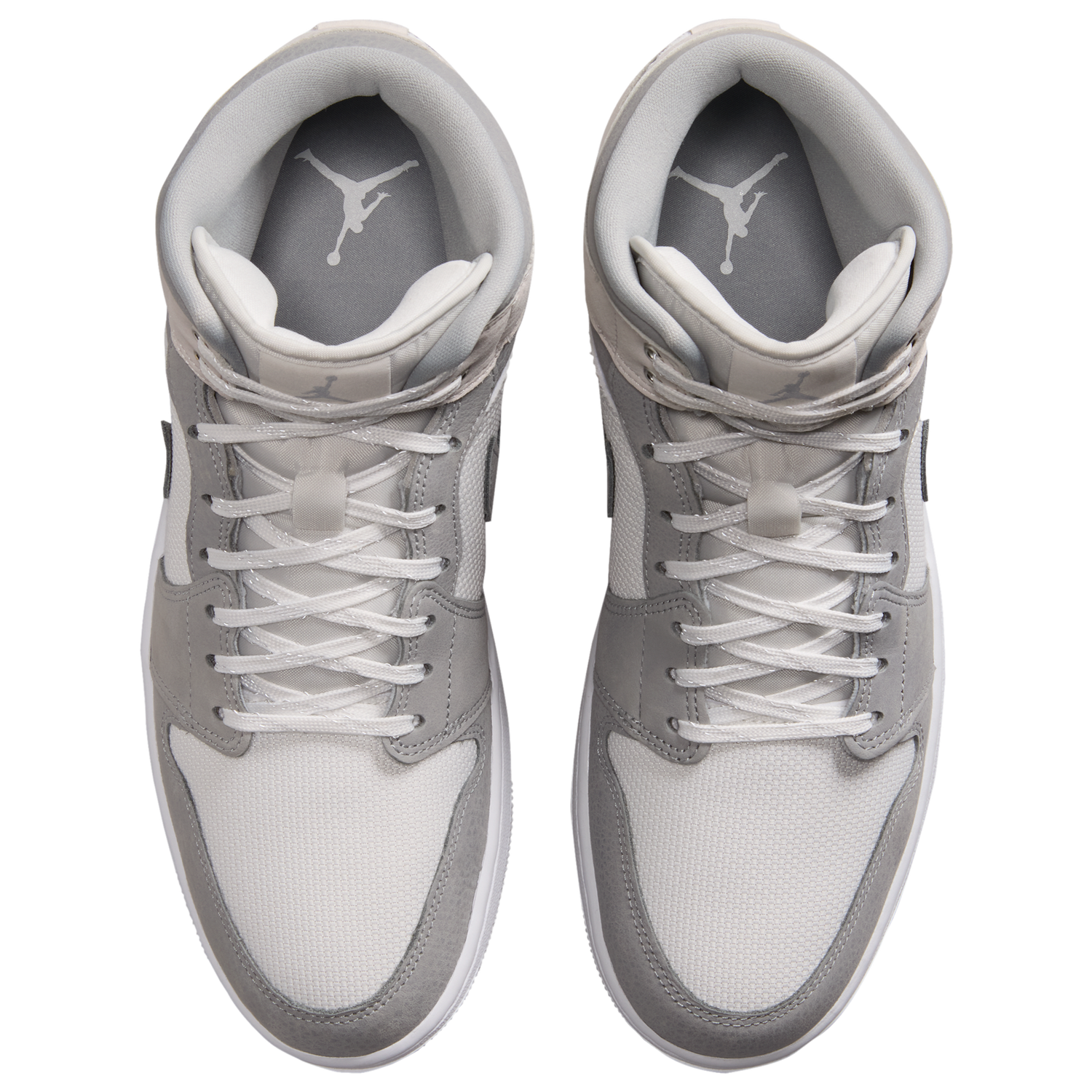 Jordan Air Jordan 1 Mid SE - Men's - Summit White/Light Smoke Grey/Phantom