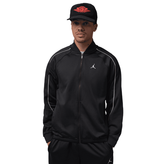Jordan Brooklyn Tricot Track Suit Jacket - Men's - Black/White