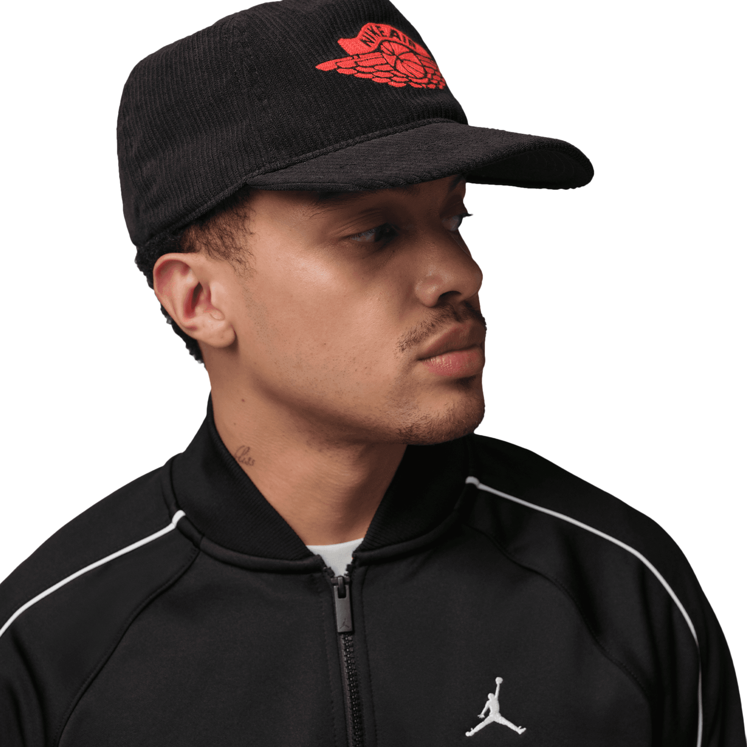 Jordan Brooklyn Tricot Track Suit Jacket - Men's - Black/White