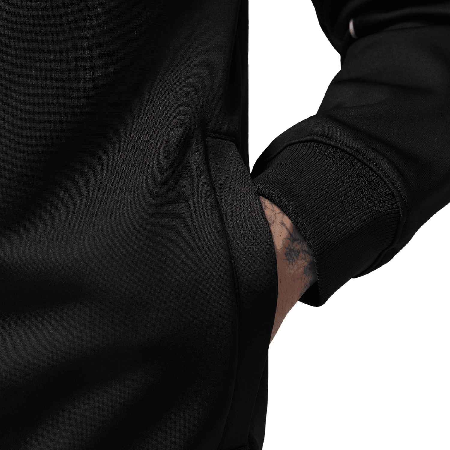 Jordan Brooklyn Tricot Track Suit Jacket - Men's - Black/White