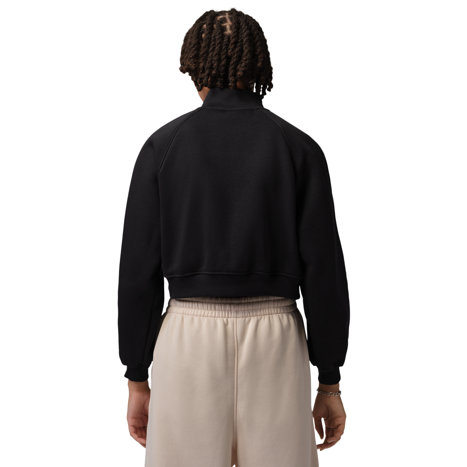 Jordan Brooklyn Fleece Md Crop Qz BB - Women's - Black