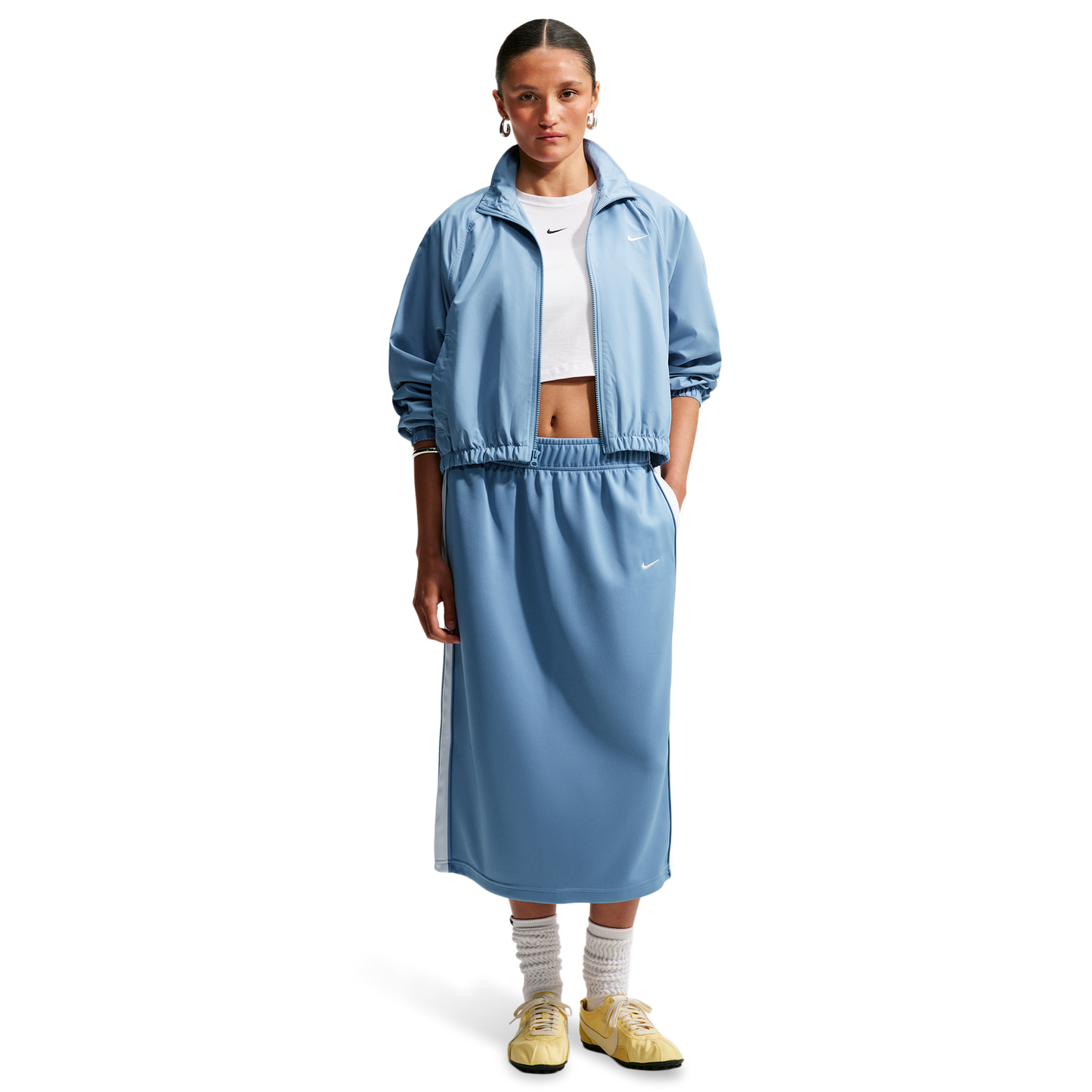 Nike Track Skirt - Women's - White/Work Blue/Sail