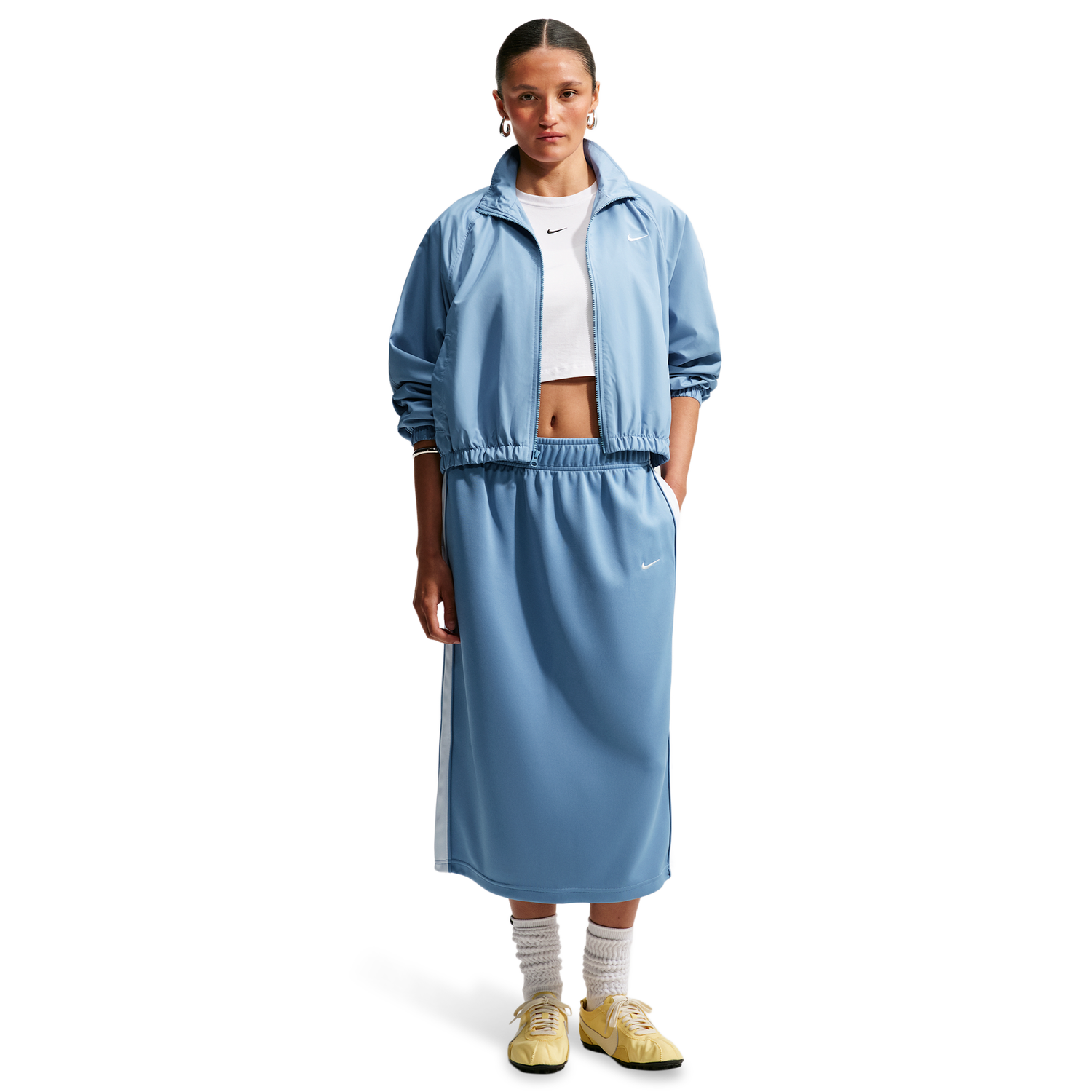 Nike Track Skirt - Women's - White/Work Blue/Sail