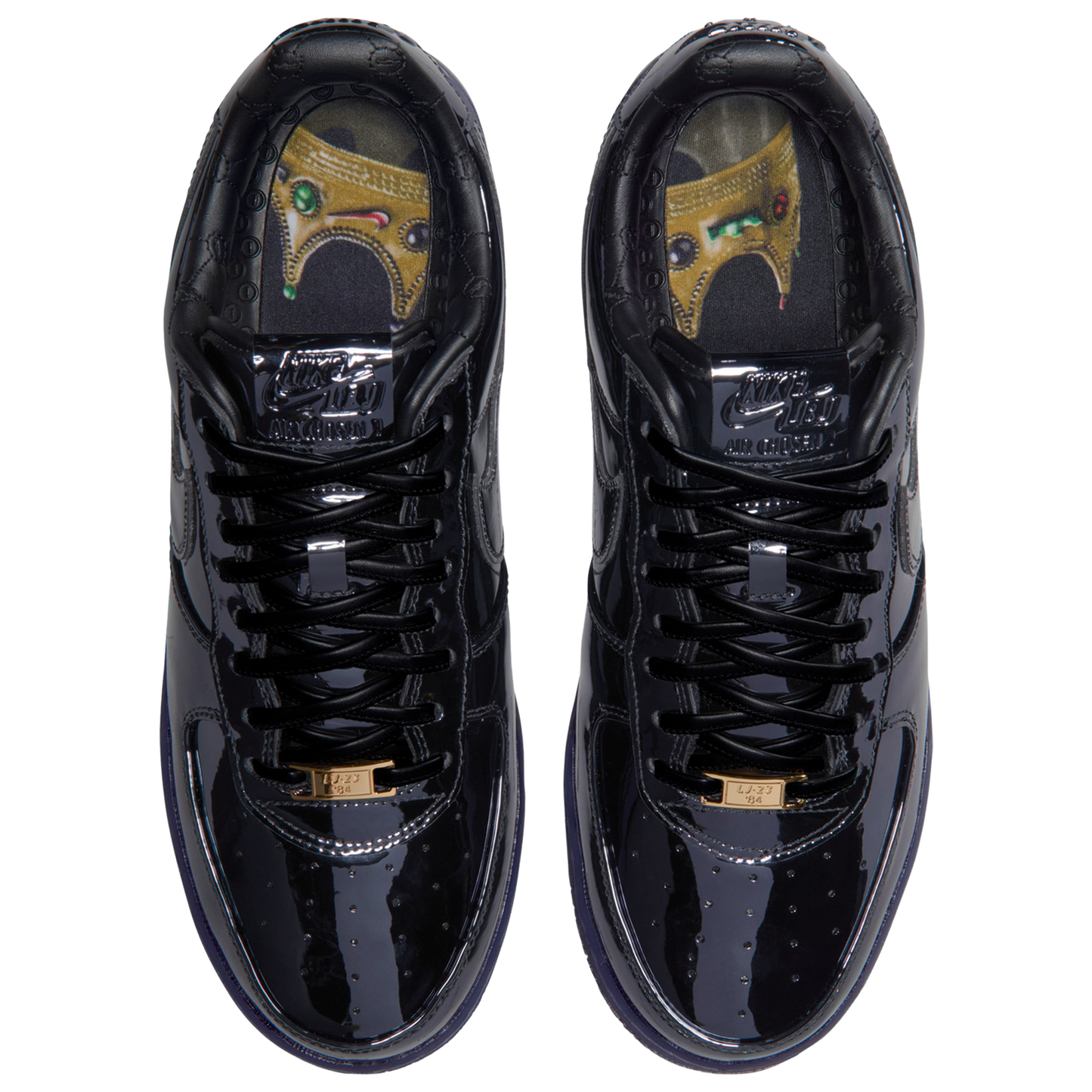 Nike Air Force 1 Low '07 - Men's - Black/Black/Gold