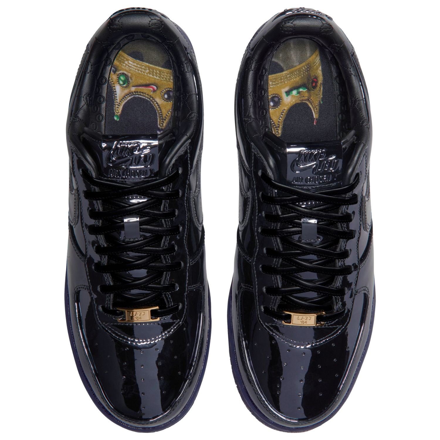 Nike Air Force 1 Low '07 - Men's - Black/Black/Gold