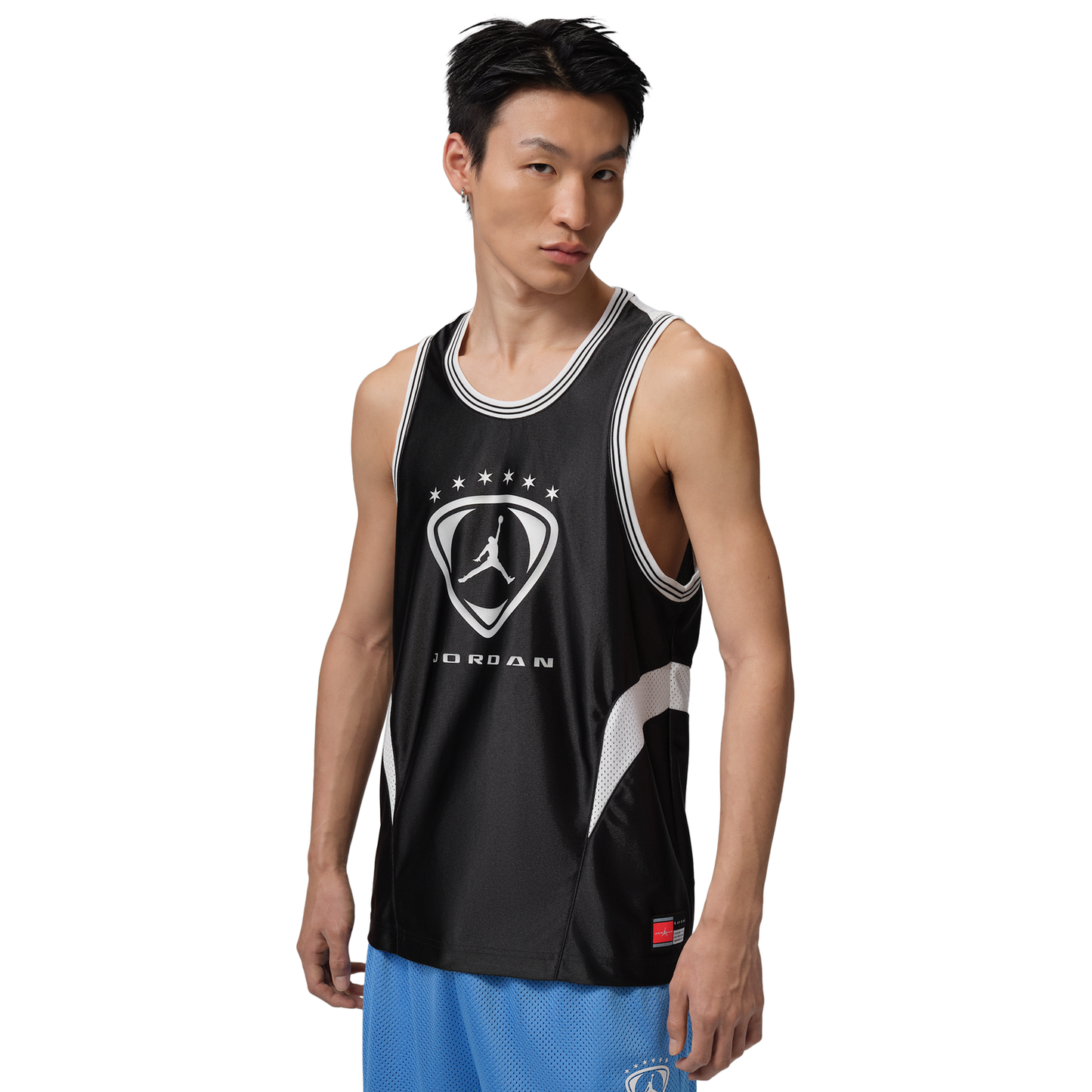Jordan Brooklyn FC Sleeveless Jersey - Men's - White/Black/Metallic Silver