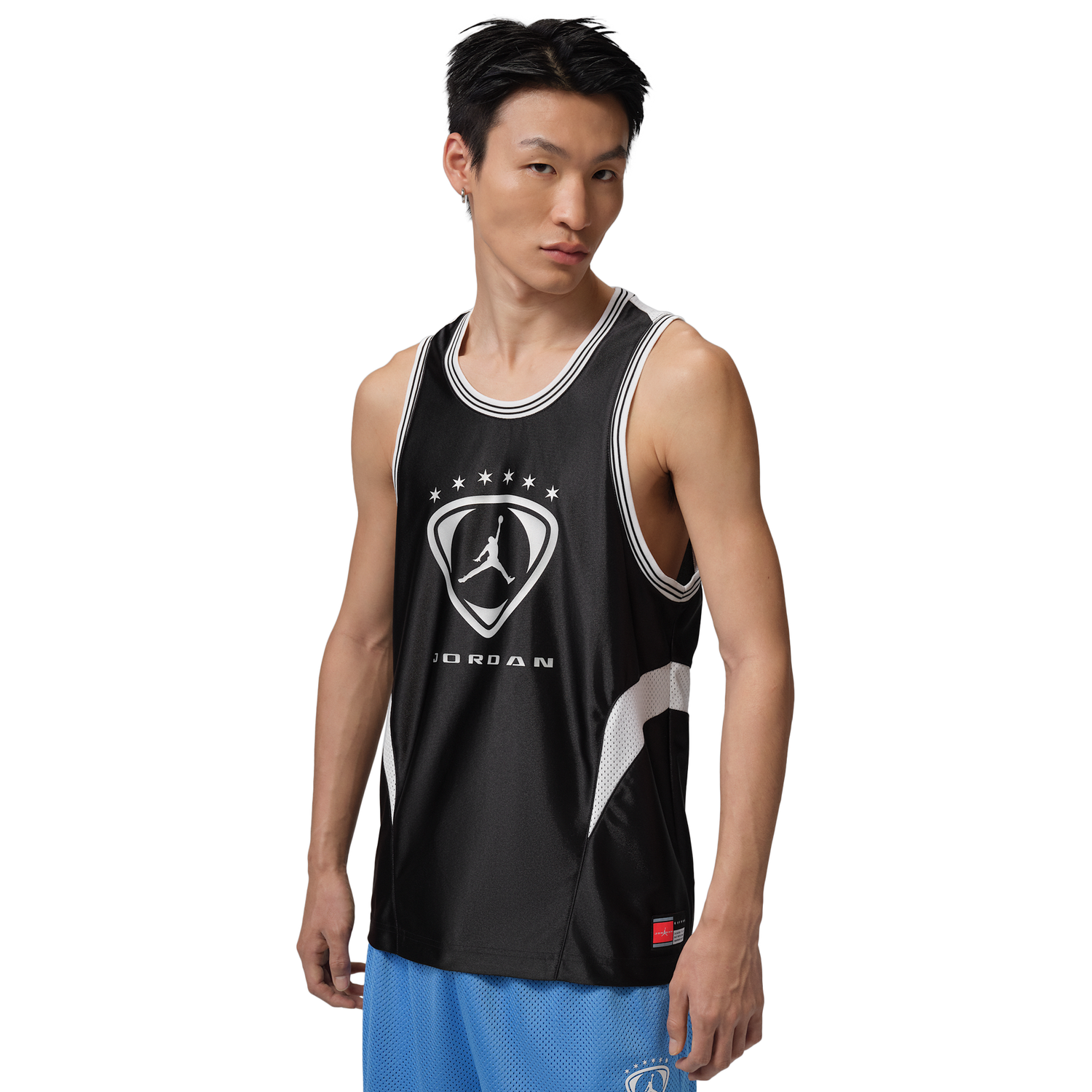 Jordan Brooklyn FC Sleeveless Jersey - Men's - White/Black/Metallic Silver
