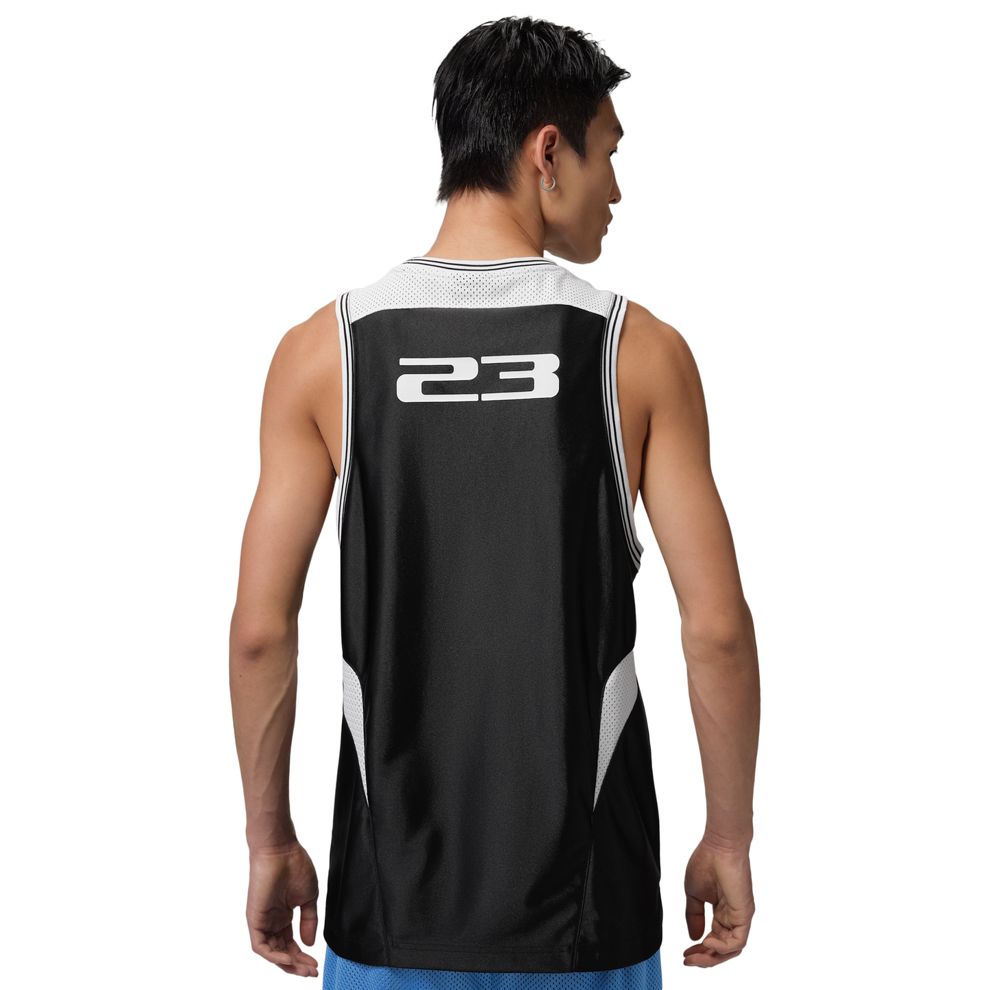 Jordan Brooklyn FC Sleeveless Jersey - Men's - White/Black/Metallic Silver