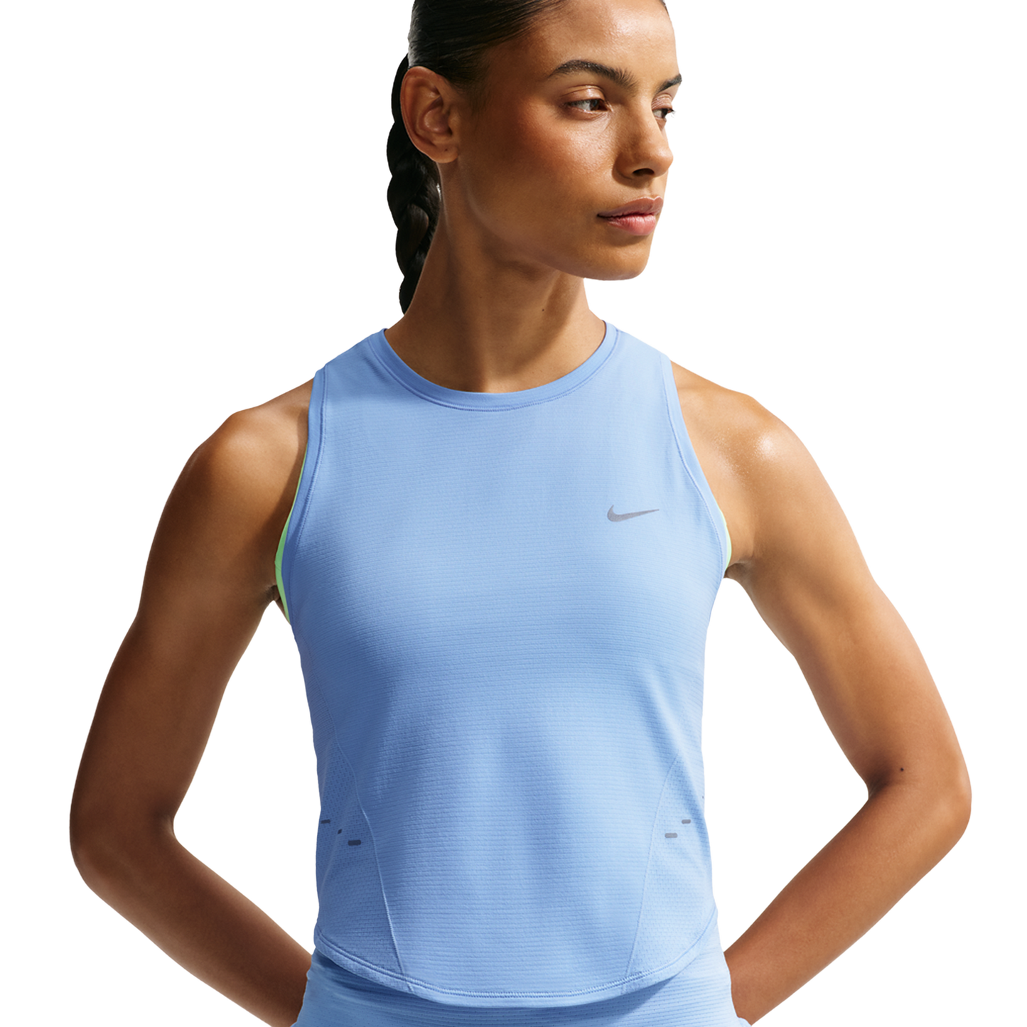 Nike Swift Dri-FIT Seamless Tank - Women's - Reflective Silv/Cool Grey/Aluminum