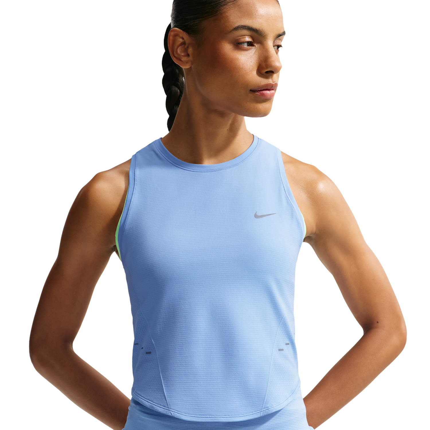 Nike Swift Dri-FIT Seamless Tank - Women's - Reflective Silv/Cool Grey/Aluminum