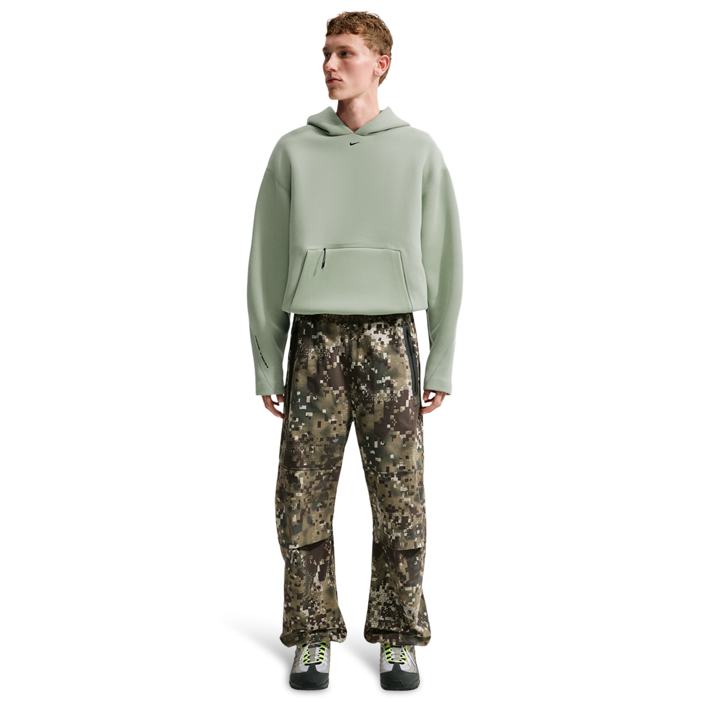 Nike Tech Ergo Pullover Hoodie - Men's - Black/Jade Horizon