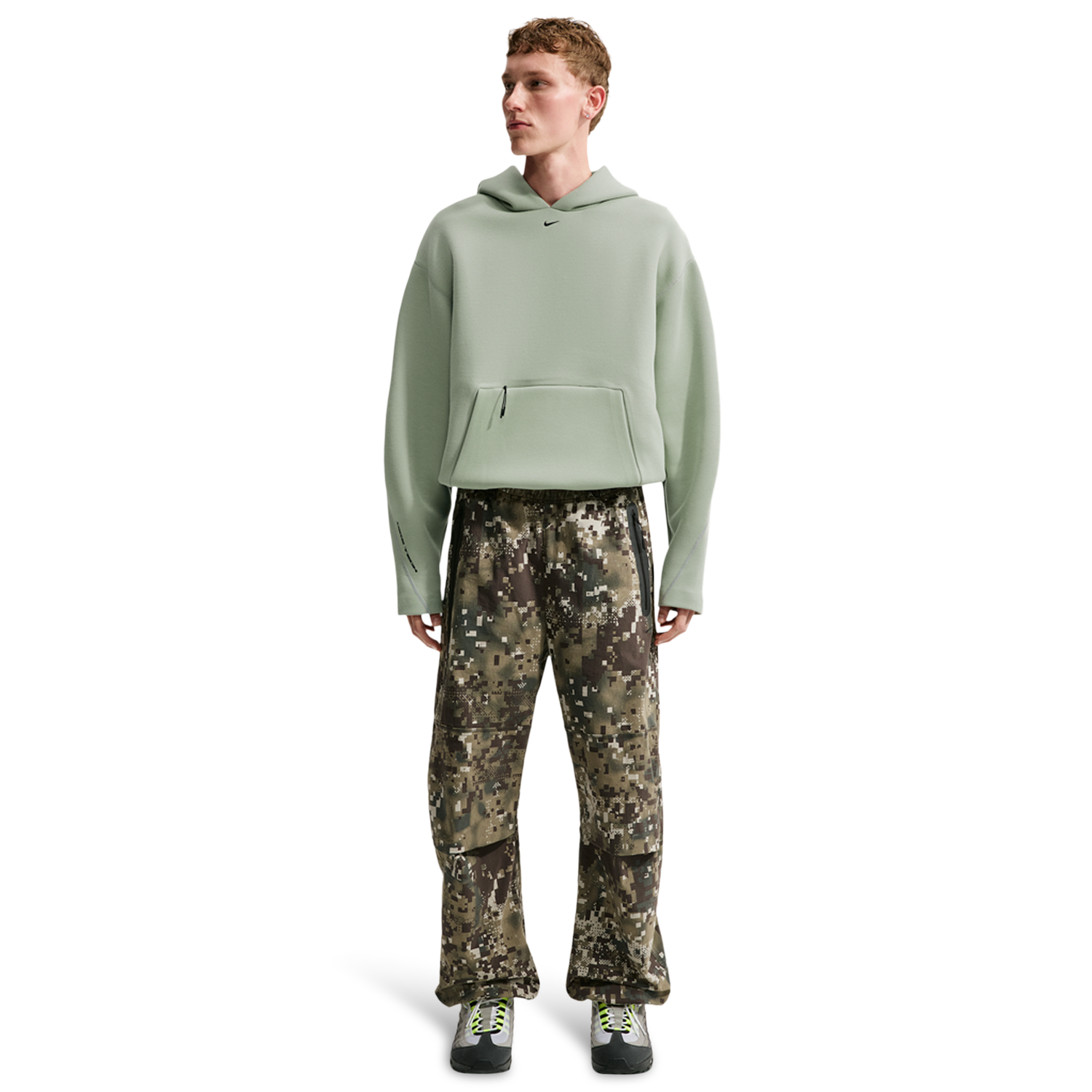 Nike Tech Ergo Pullover Hoodie - Men's - Black/Jade Horizon