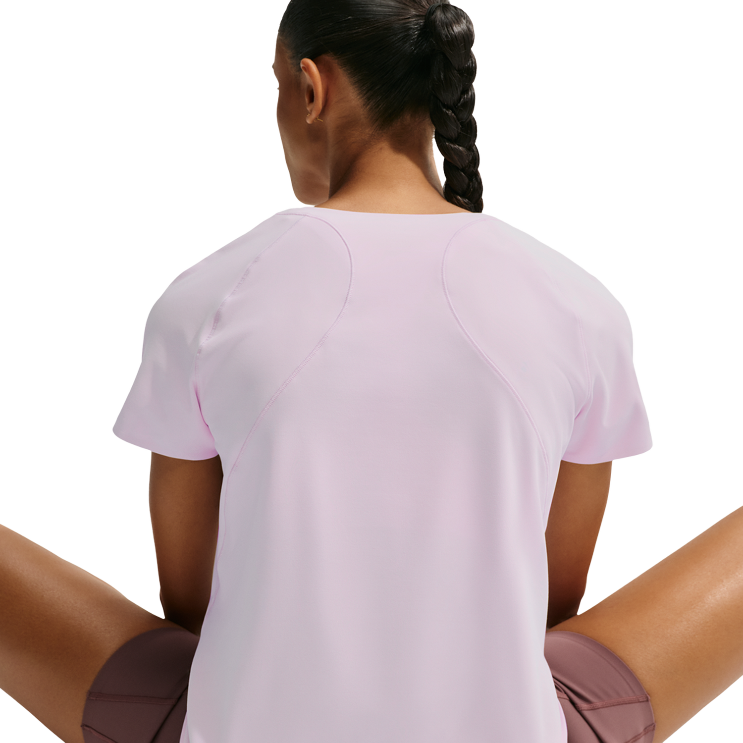 Nike Dri-FIT Universal SS Top - Women's - Pink Rise/Bleached Lilac