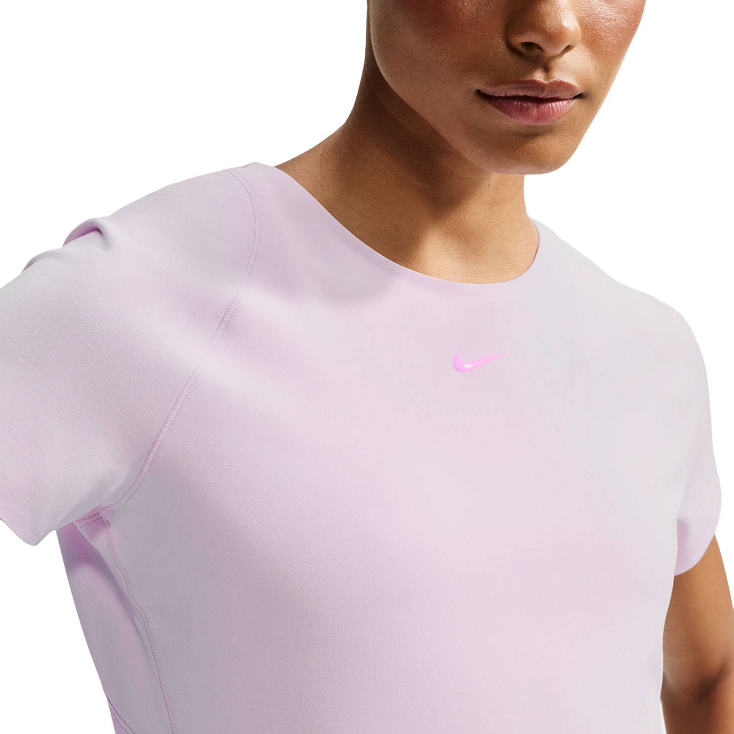 Nike Dri-FIT Universal SS Top - Women's - Pink Rise/Bleached Lilac