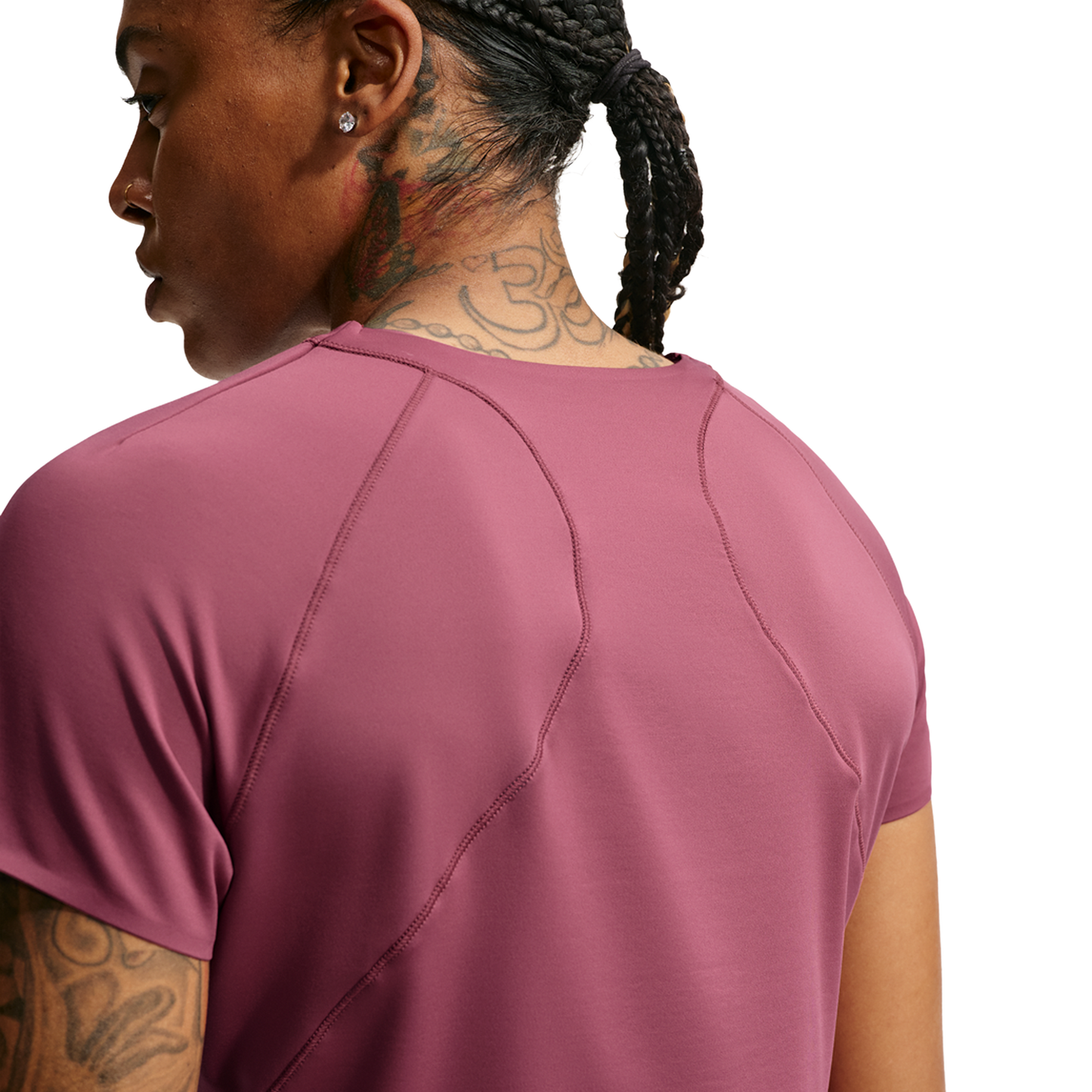 Nike Dri-FIT Universal SS Top - Women's - Mystic Dates/Pink Smoke