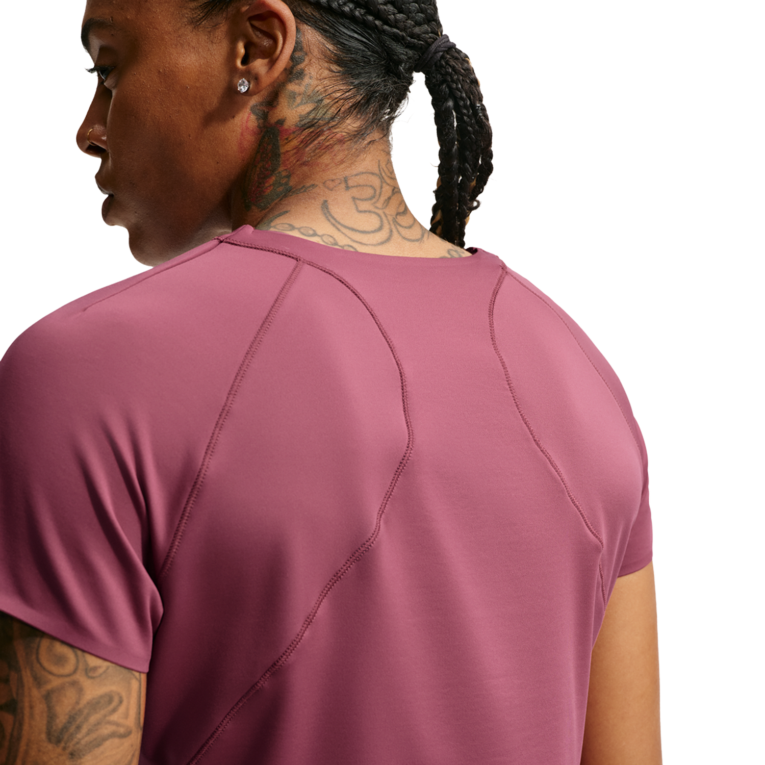 Nike Dri-FIT Universal SS Top - Women's - Mystic Dates/Pink Smoke