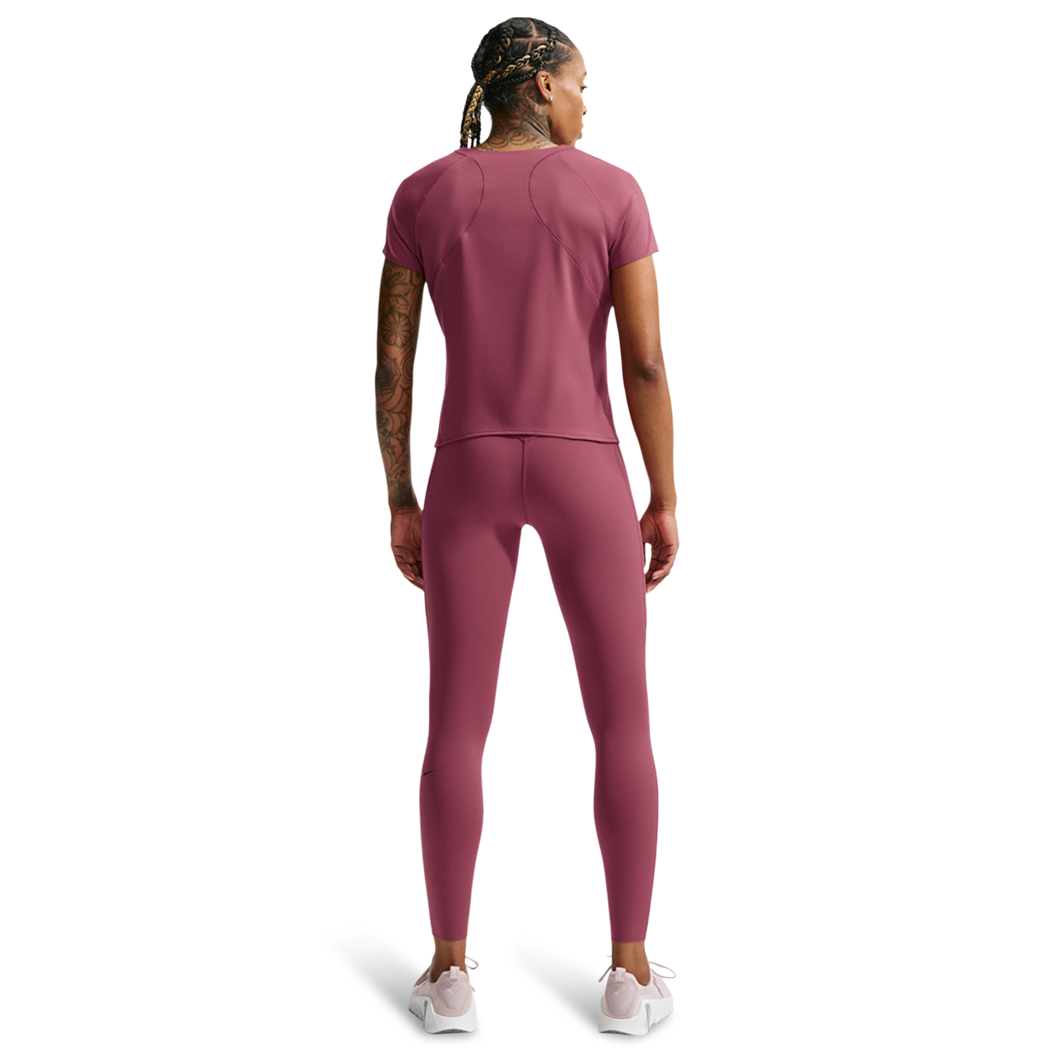 Nike Dri-FIT Universal SS Top - Women's - Mystic Dates/Pink Smoke