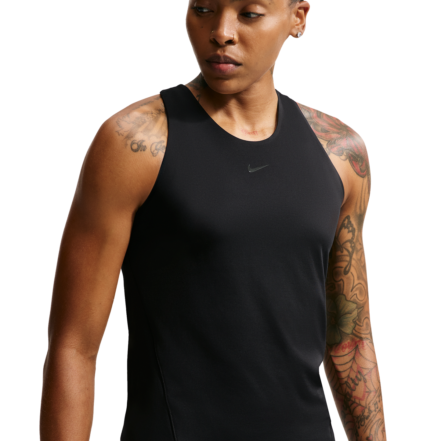 Nike Dri-FIT Universal Tank - Women's - Black/Dk Smoke Grey