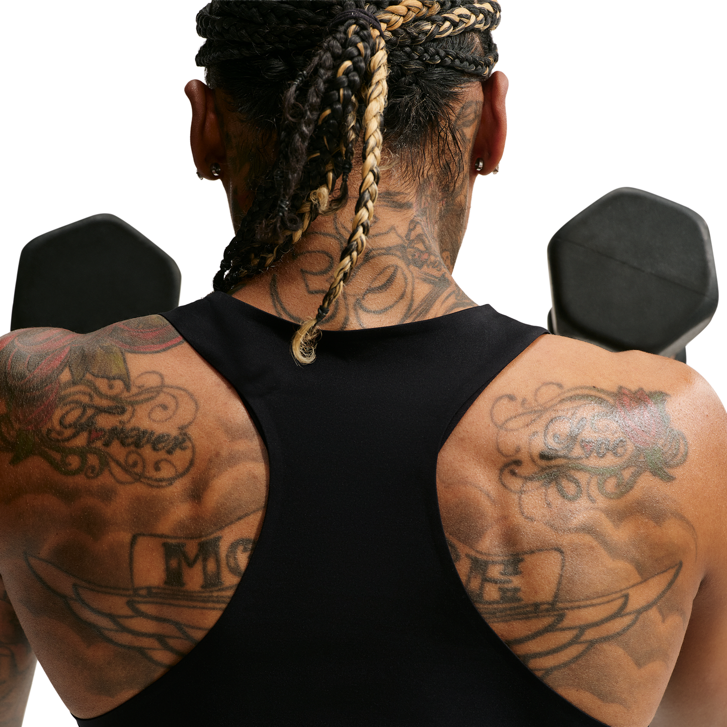 Nike Dri-FIT Universal Tank - Women's - Black/Dk Smoke Grey