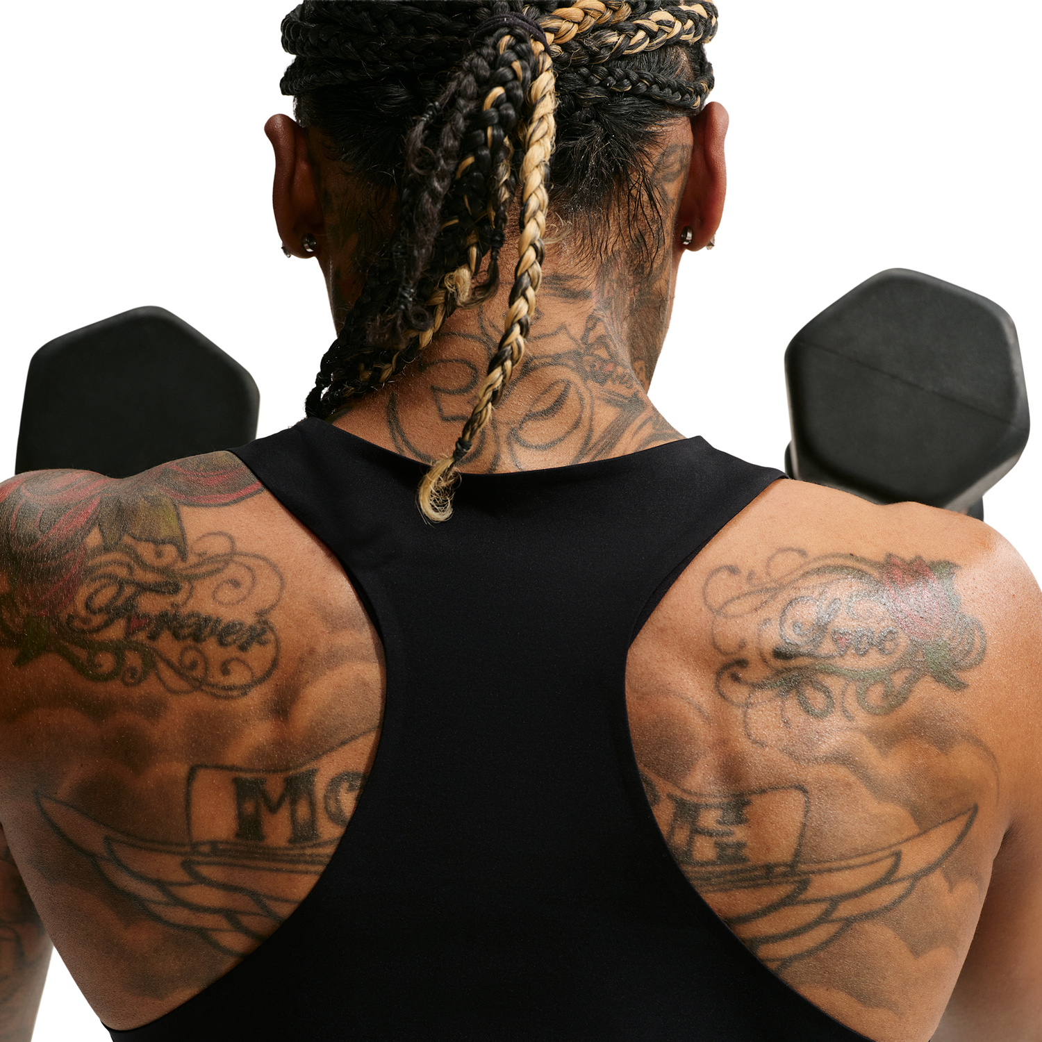 Nike Dri-FIT Universal Tank - Women's - Black/Dk Smoke Grey