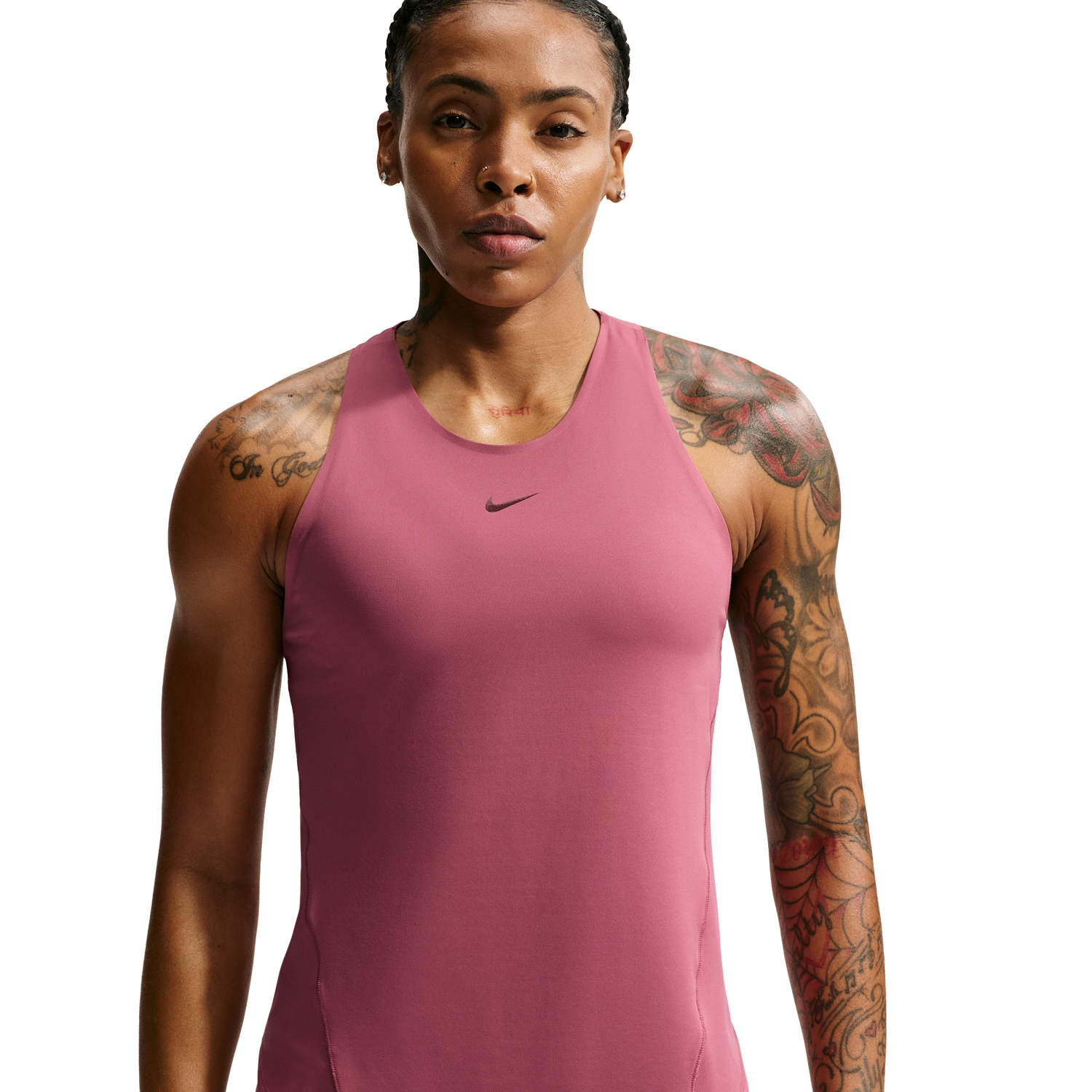 Nike Dri-FIT Universal Tank - Women's - Pink Smoke/Mystic Dates