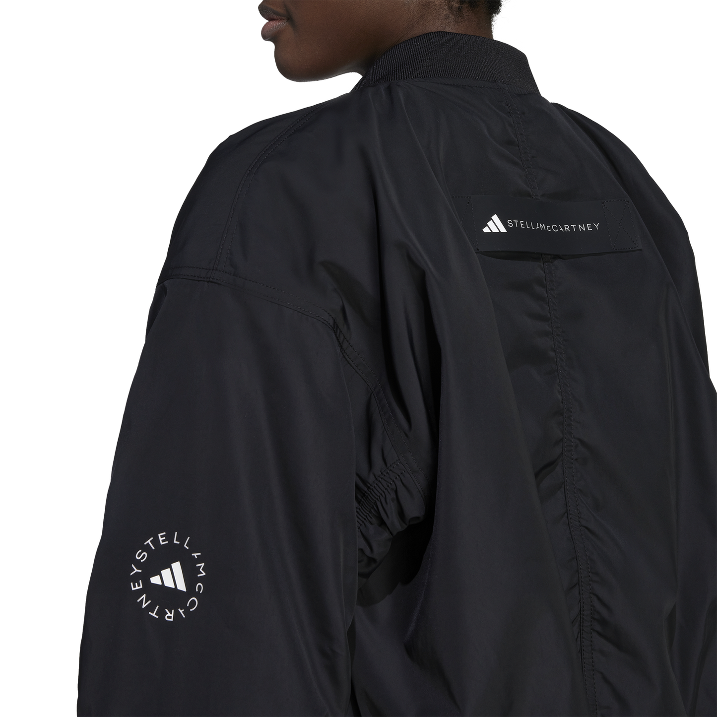 adidas Stella McCartney Sportswear Woven Bomber Jacket  - Women's - Black