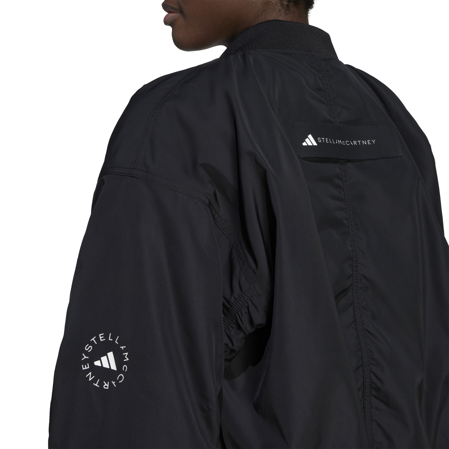 adidas Stella McCartney Sportswear Woven Bomber Jacket  - Women's - Black