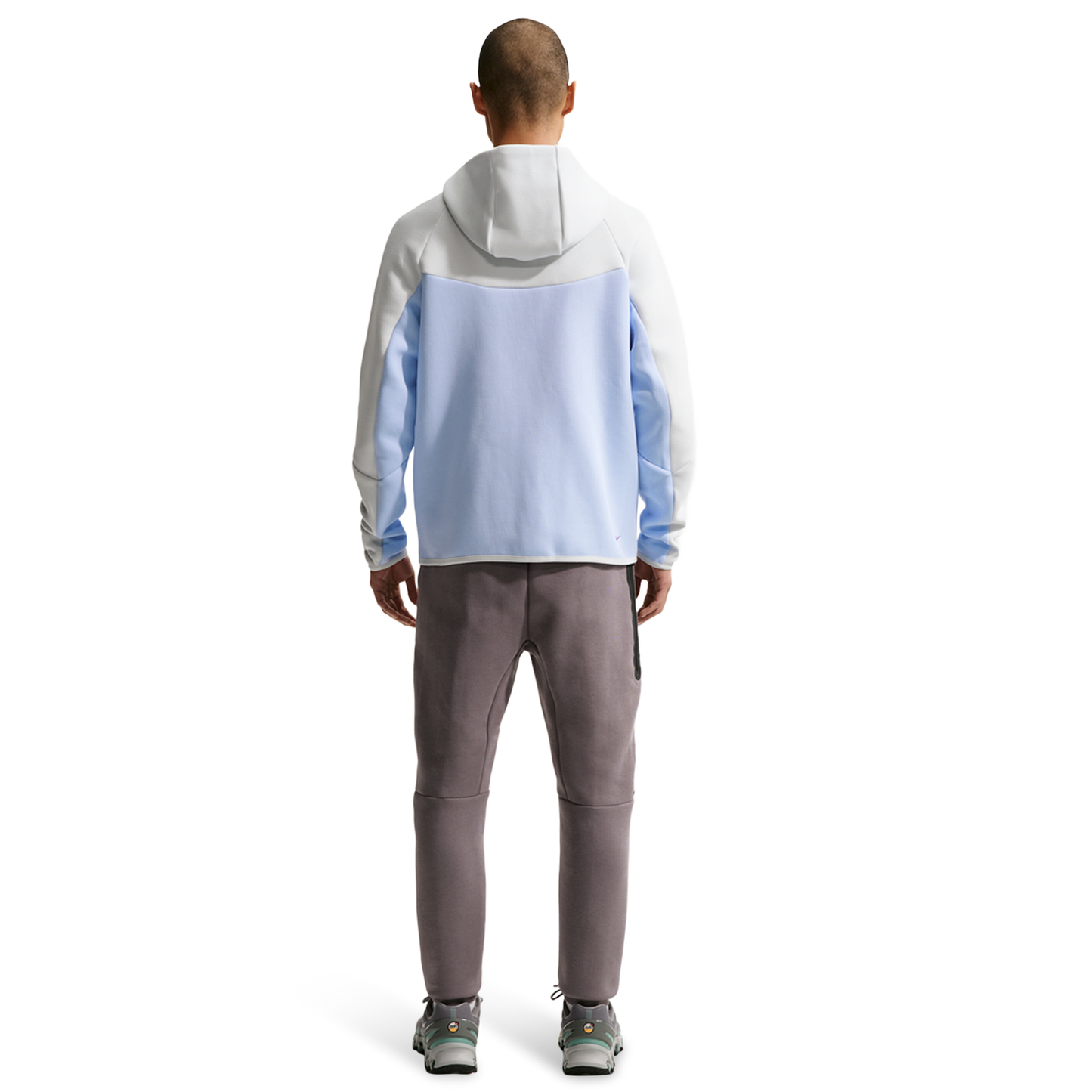 Nike Tech Fleece Windrunner Full-Zip Jacket AM Day - Men's - Hydrogen Blue/Bright Violet/Off White