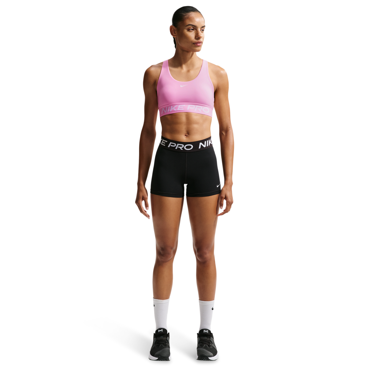 Nike Pro Dri-FIT 365 LS Bra - Women's - Pink Rise/White