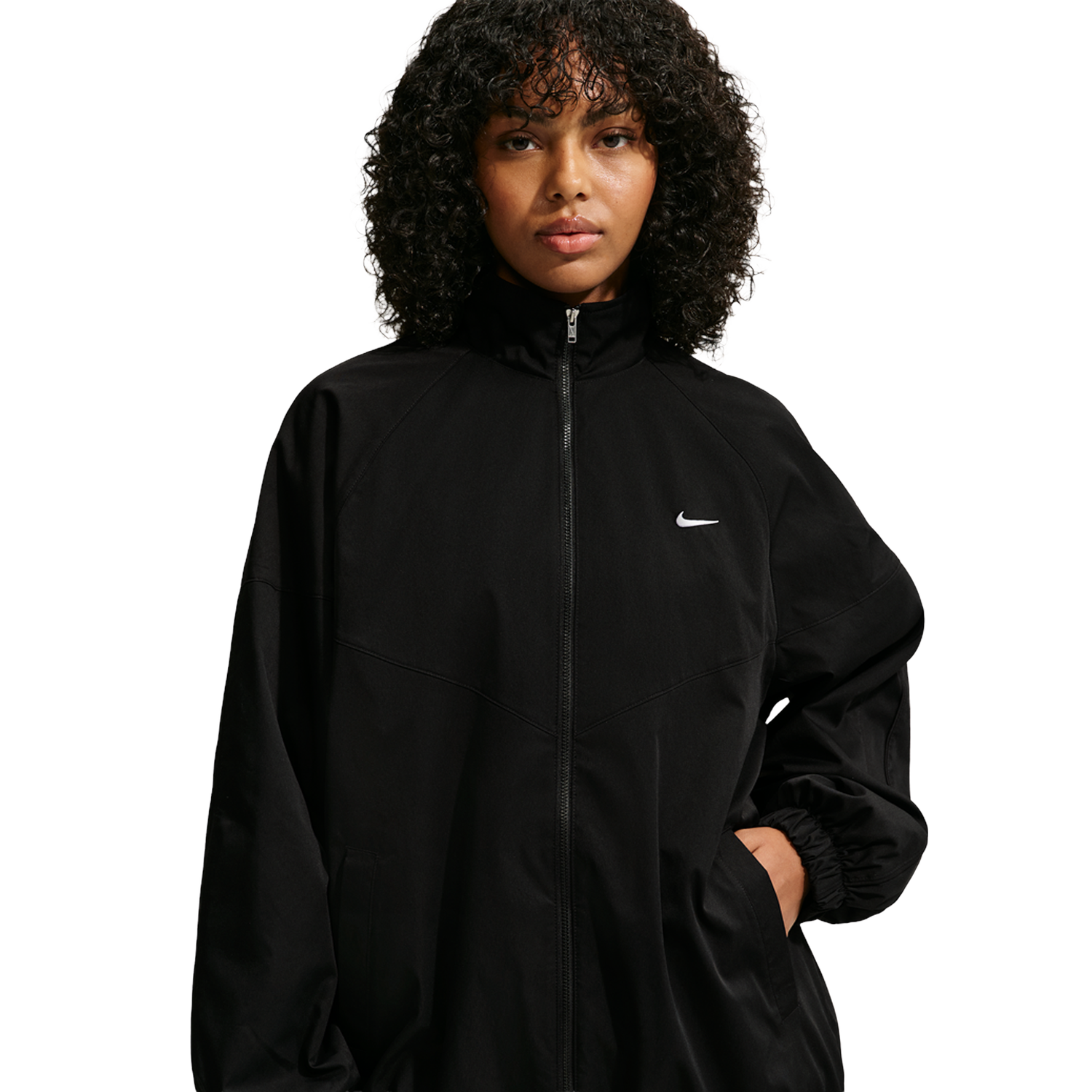 Nike Essential OS Track Jacket - Women's - Black/Black/White