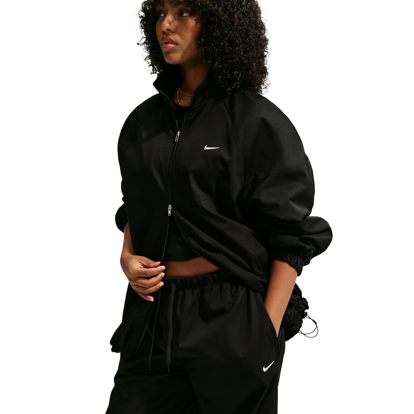 Nike Essential OS Track Jacket - Women's - Black/Black/White