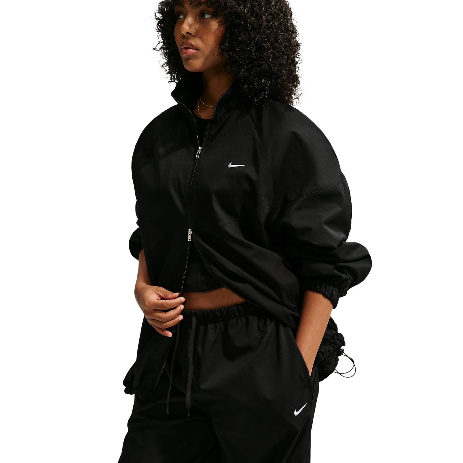 Nike Essential OS Track Jacket - Women's - Black/Black/White