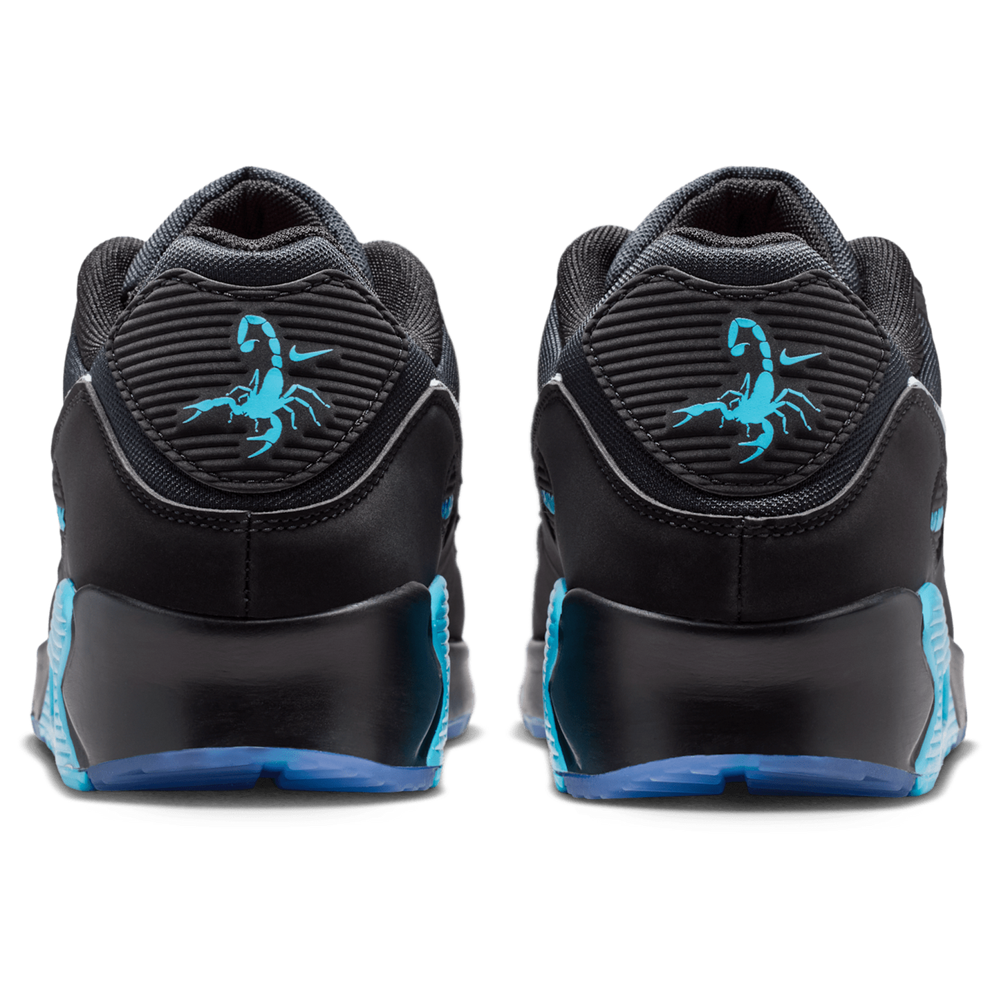 Nike Air Max 90 Premium Treble - Men's - Black/Chrome/Gamma Blue