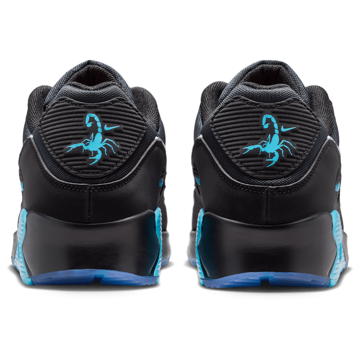 Nike Air Max 90 Premium Treble - Men's - Black/Chrome/Gamma Blue