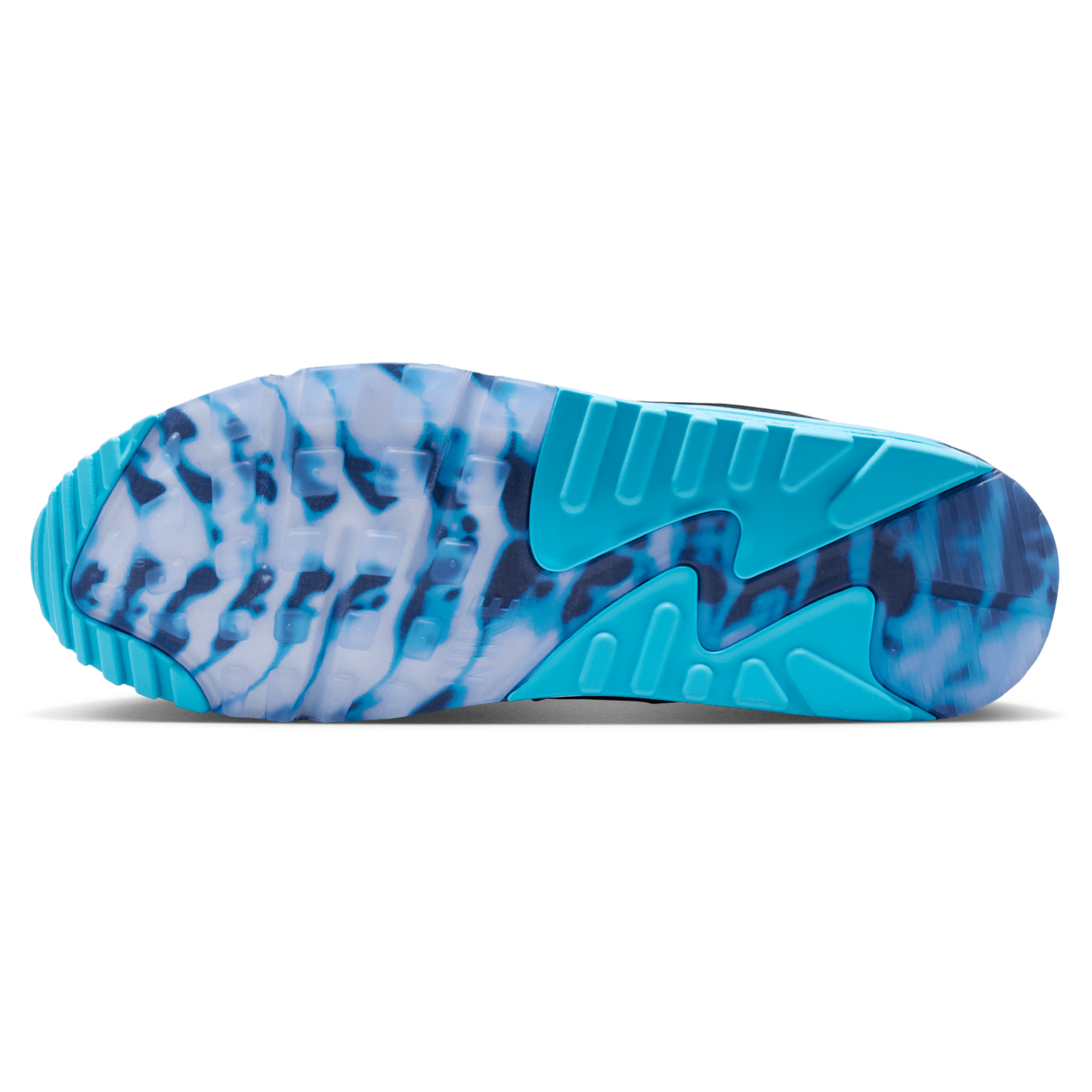 Nike Air Max 90 Premium Treble - Men's - Black/Chrome/Gamma Blue